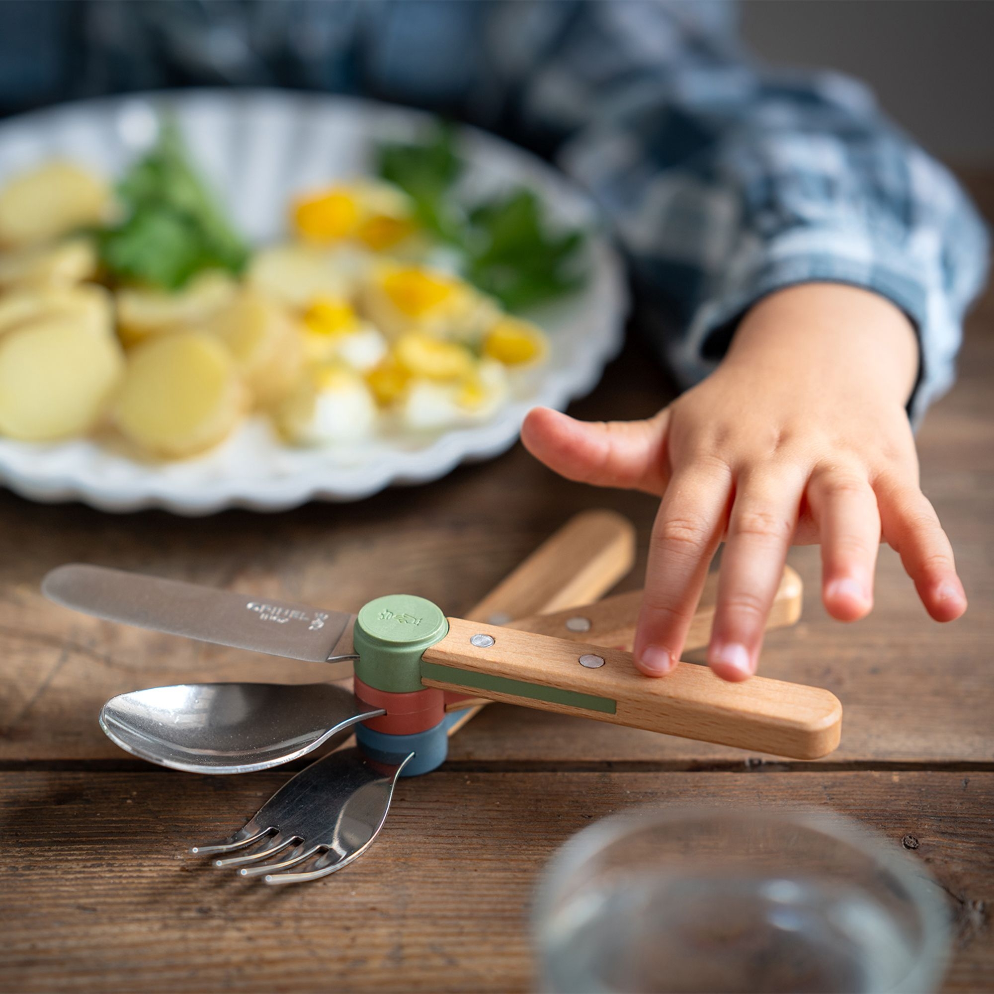 Opinel - Kinderbesteck-Set - LE PETIT GOURMET - Olivgrün