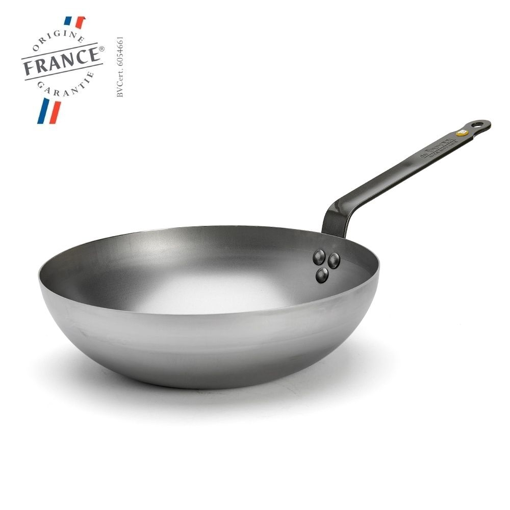 de Buyer - Mineral B - Gewölbter Wok mit Griff - 28 cm de Buyer - Mineral B - Gewölbter Wok mit Griff - 28 cm