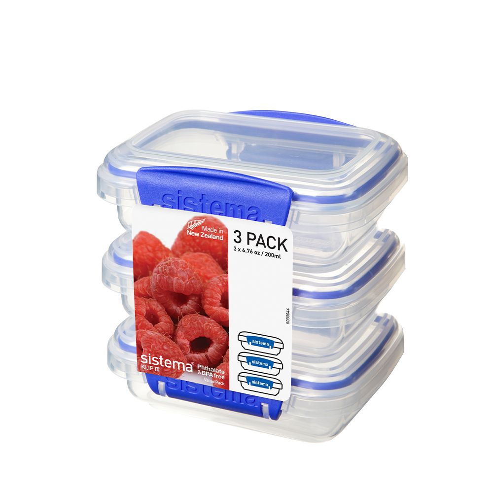 Sistema Snack Food Storage Containers, 4.39 oz., 3-Pk.