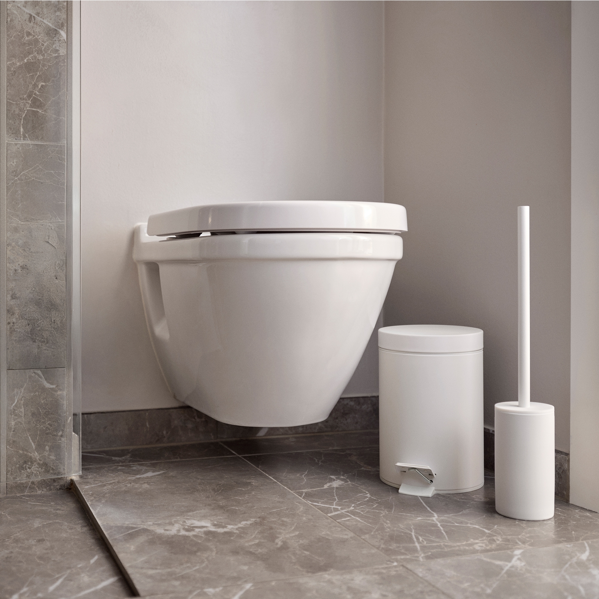 Zone - Solo Pedaleimer 3 L - White
