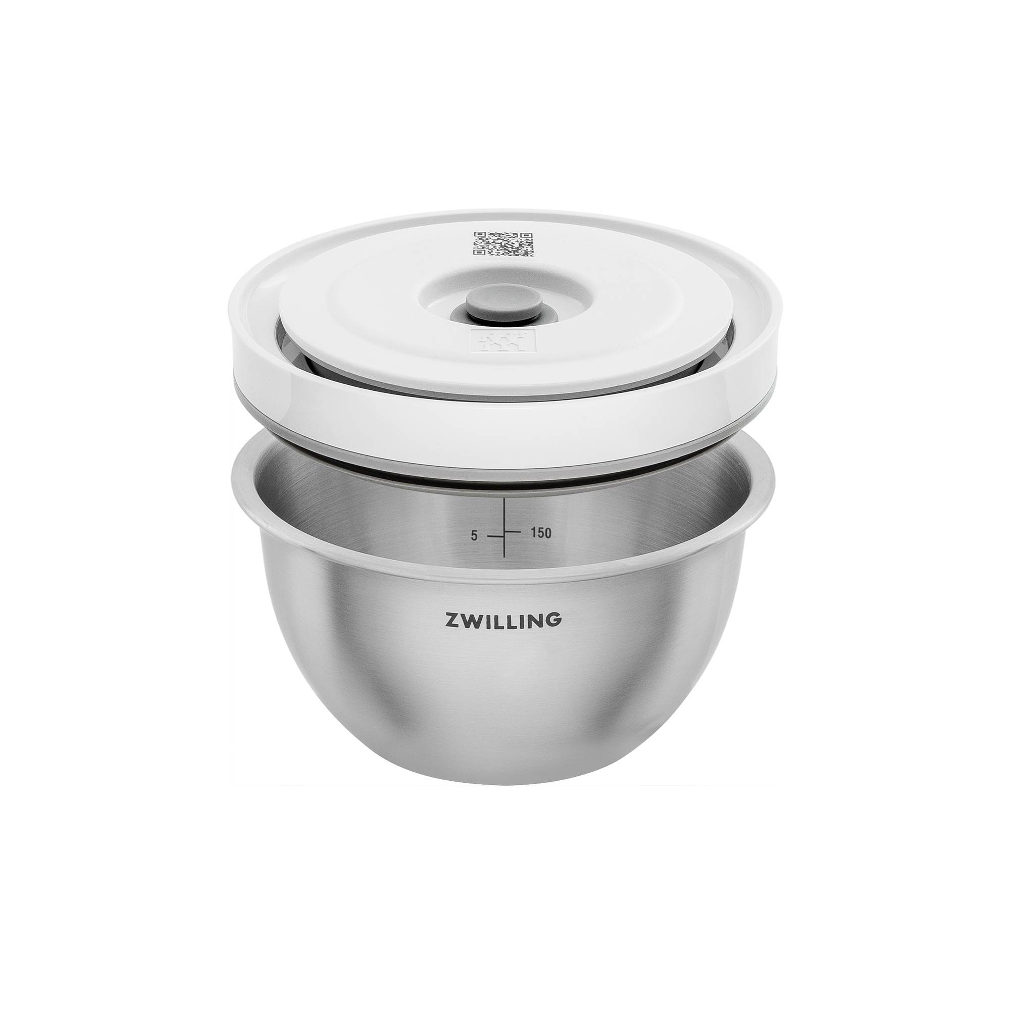 ZWILLING stainless steel bowl with vacuum lid