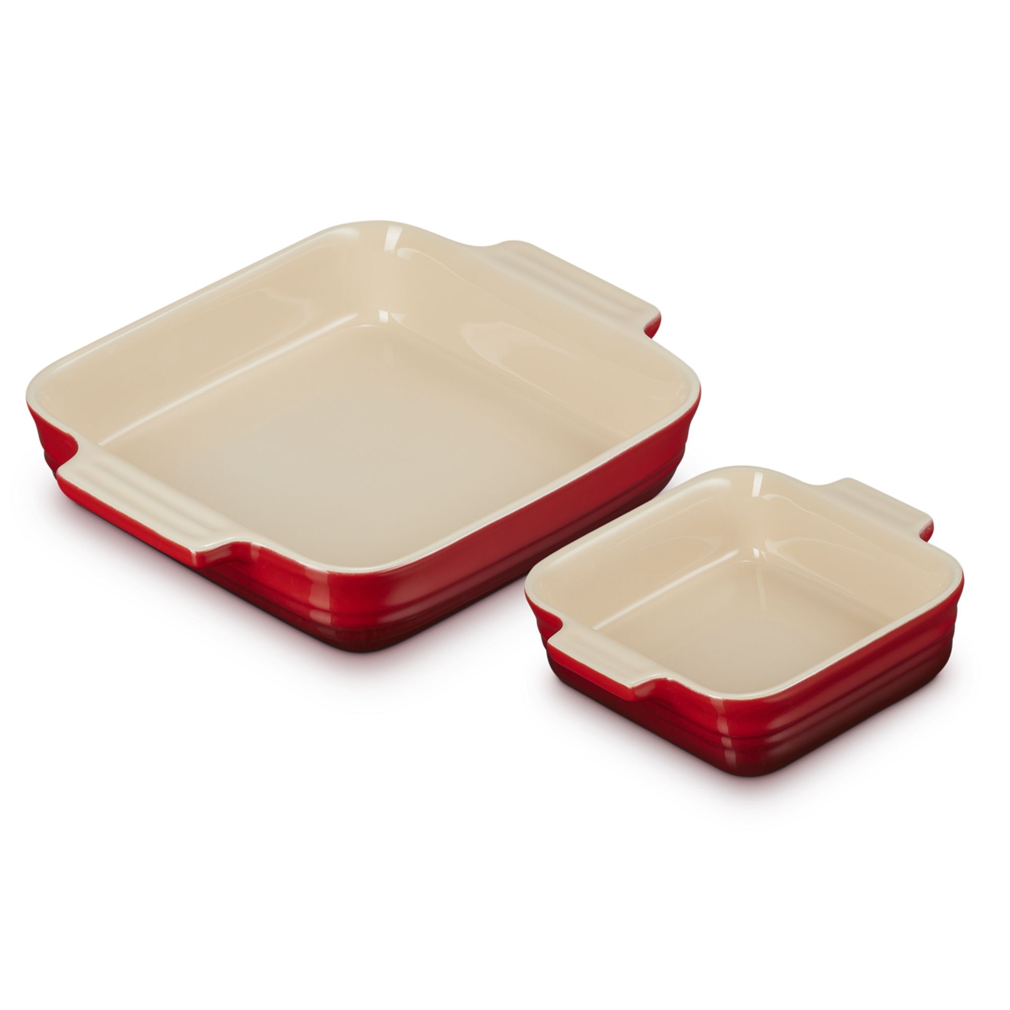 Le Creuset - 2er-Set quadratische Auflaufformen - Klassik