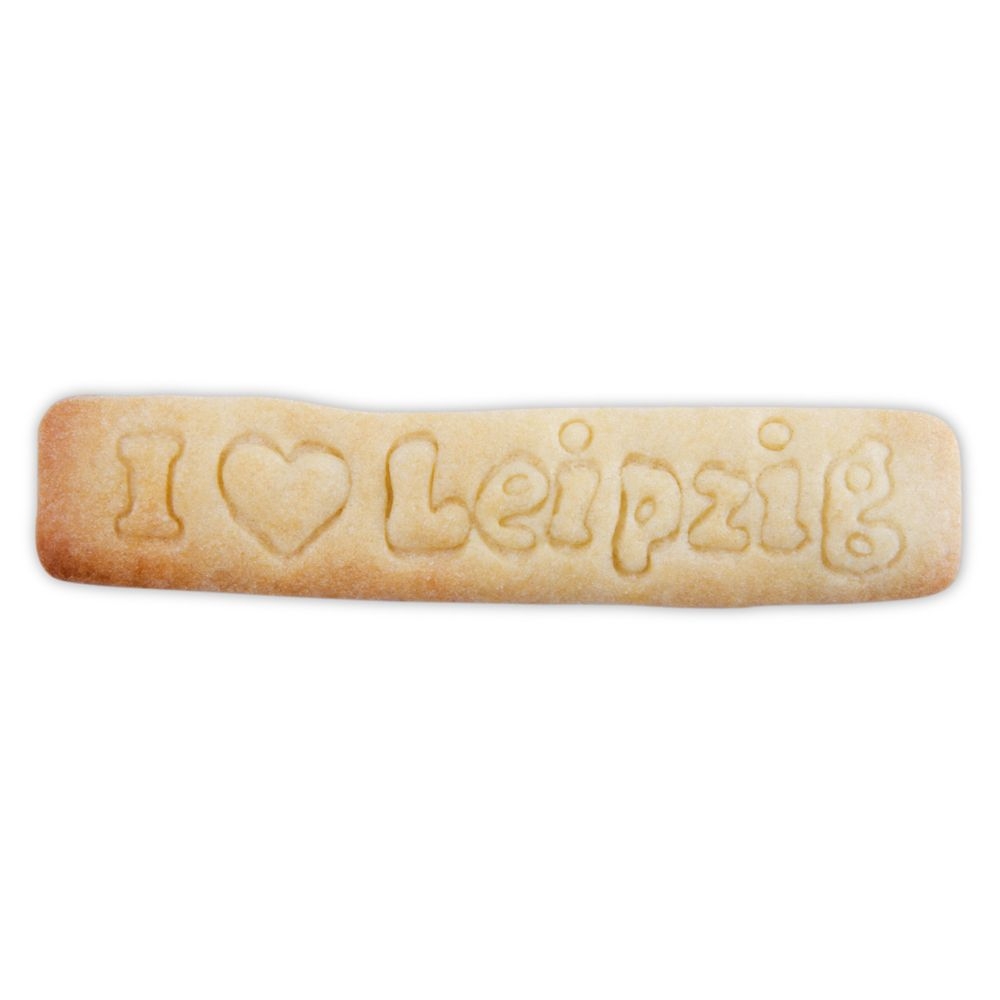 Städter - Prägeausstecher I love Leipzig - 11 cm