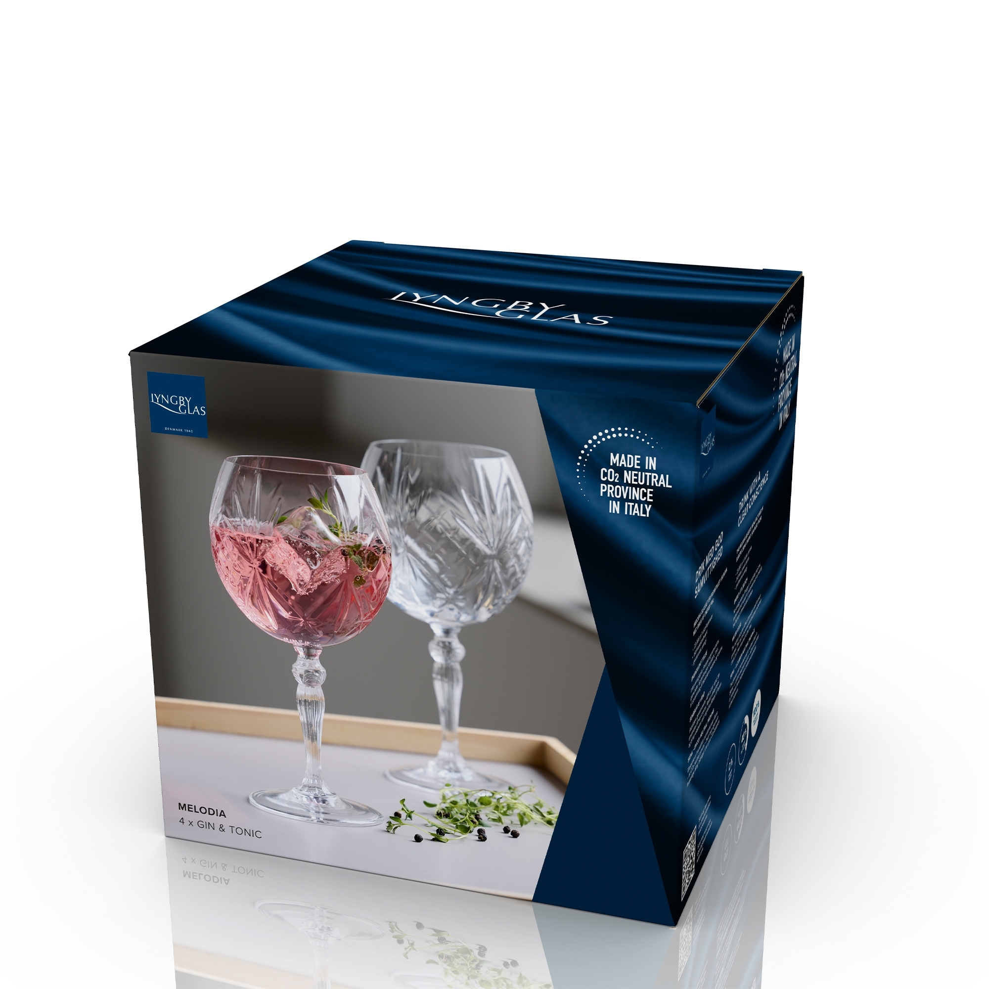 Lyngby Glas - Melodia - Gin & Tonic Glas - 4 Stck. Lyngby Glas - Melodia - Gin & Tonic Glas - 4 Stck.