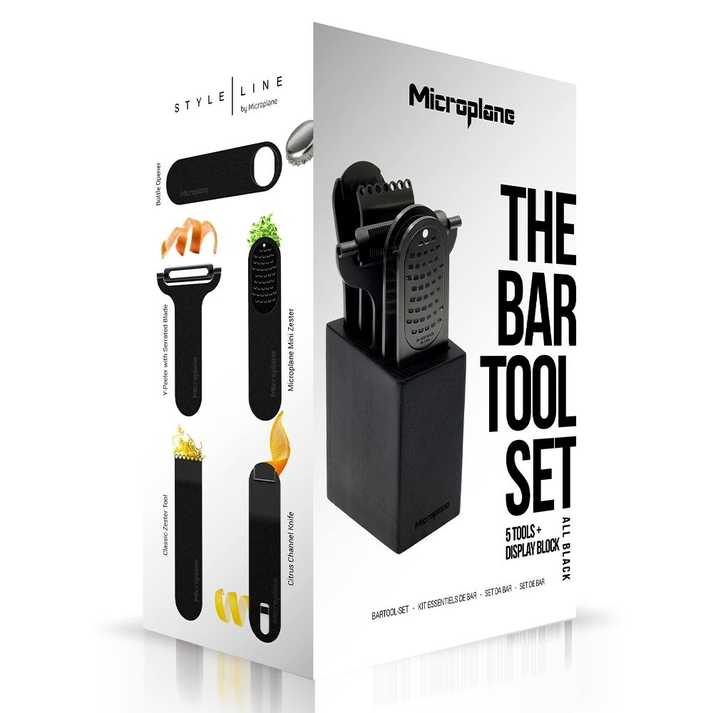 Microplane – Bar Tool Set, 5-piece | Walnut