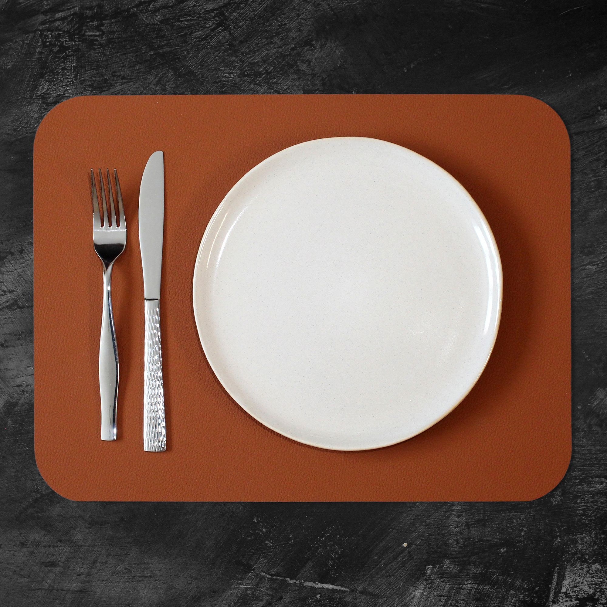 Freeform - FLEXIMATS - Tischset - 2er-Set - 46 x 33 cm - Cognac/Schwarz Freeform - FLEXIMATS - Tischset - 2er-Set - 46 x 33 cm - Cognac/Schwarz