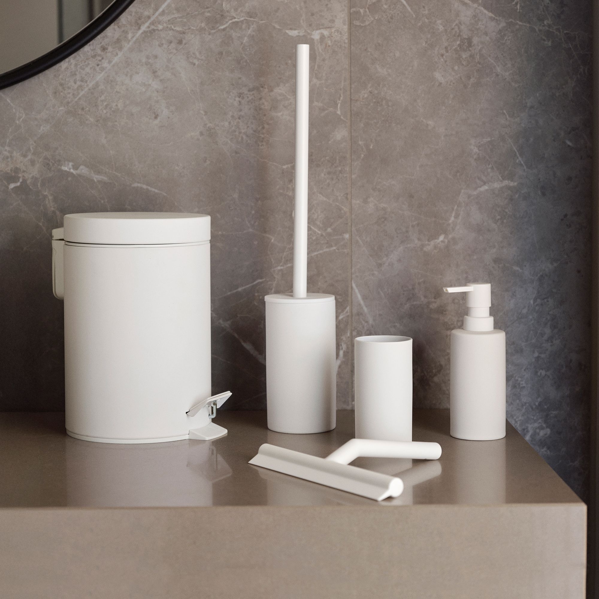 Zone - Solo Pedaleimer 3 L - White