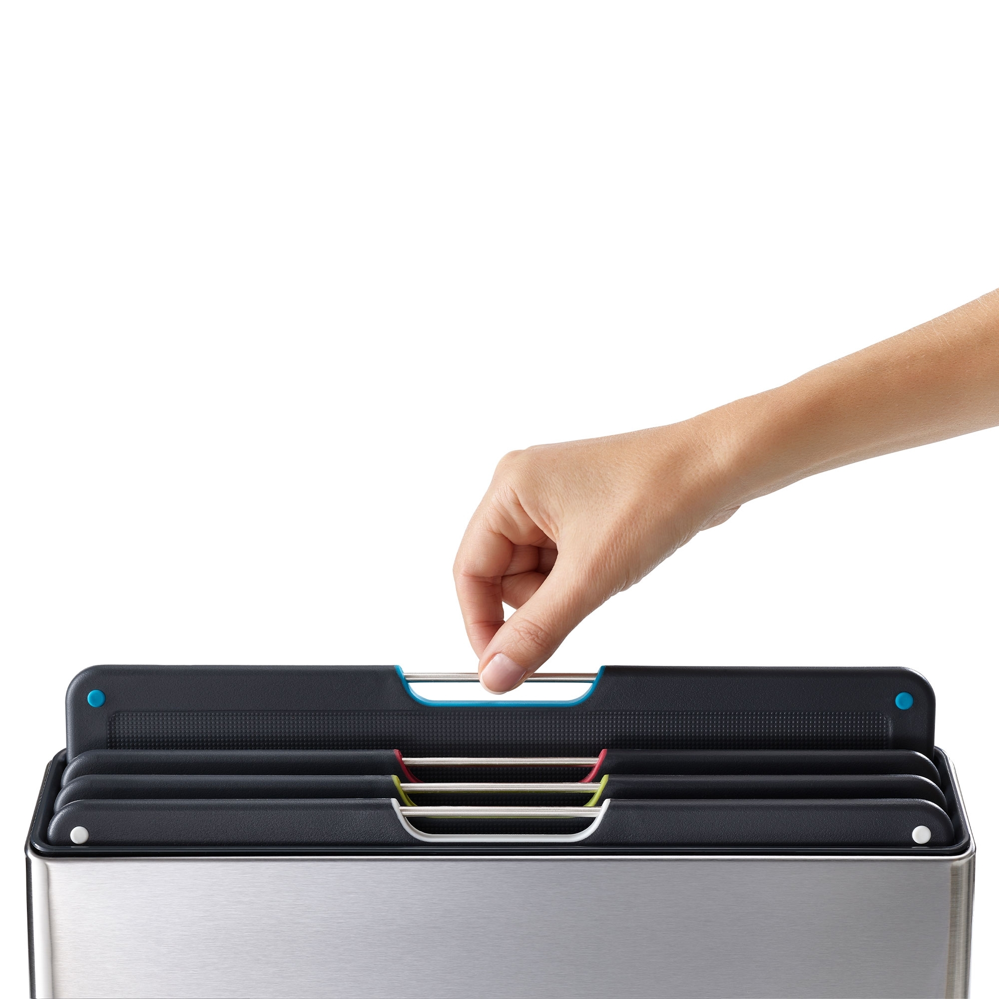 Joseph Joseph - Folio™ Steel 4-piece chopping board set - silver Joseph Joseph - Folio™ Steel 4-piece chopping board set - silver