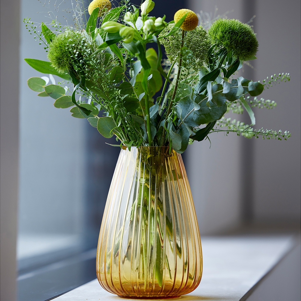 Bitz - Kusintha Vase - 22 cm - amber