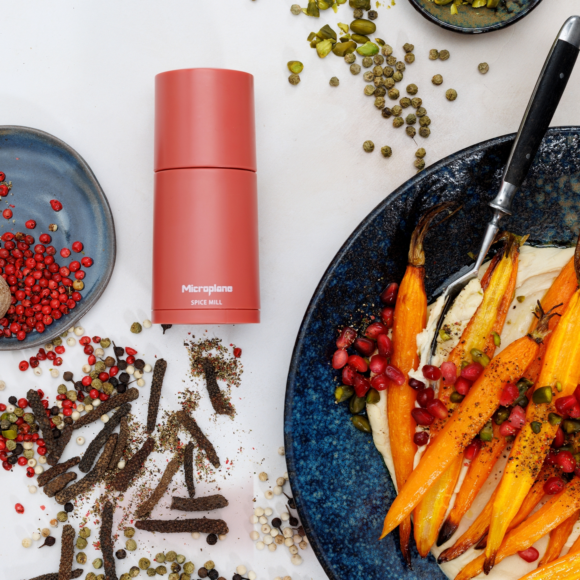 Microplane - Muskatmühle 2in1 - Lipstick Pink Microplane - Muskatmühle 2in1 - Lipstick Pink