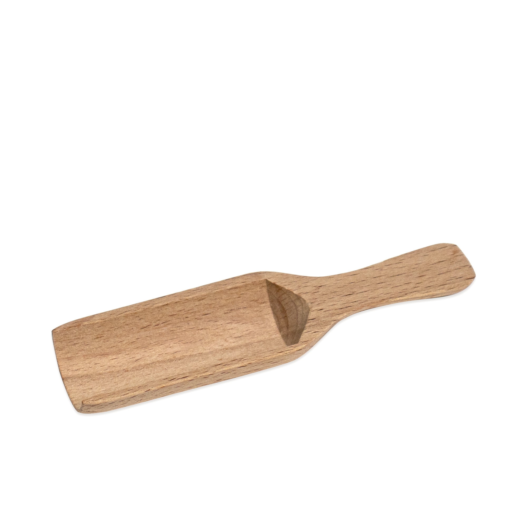 Spice scoop - half-round - beech wood - 11 cm | Culinaris