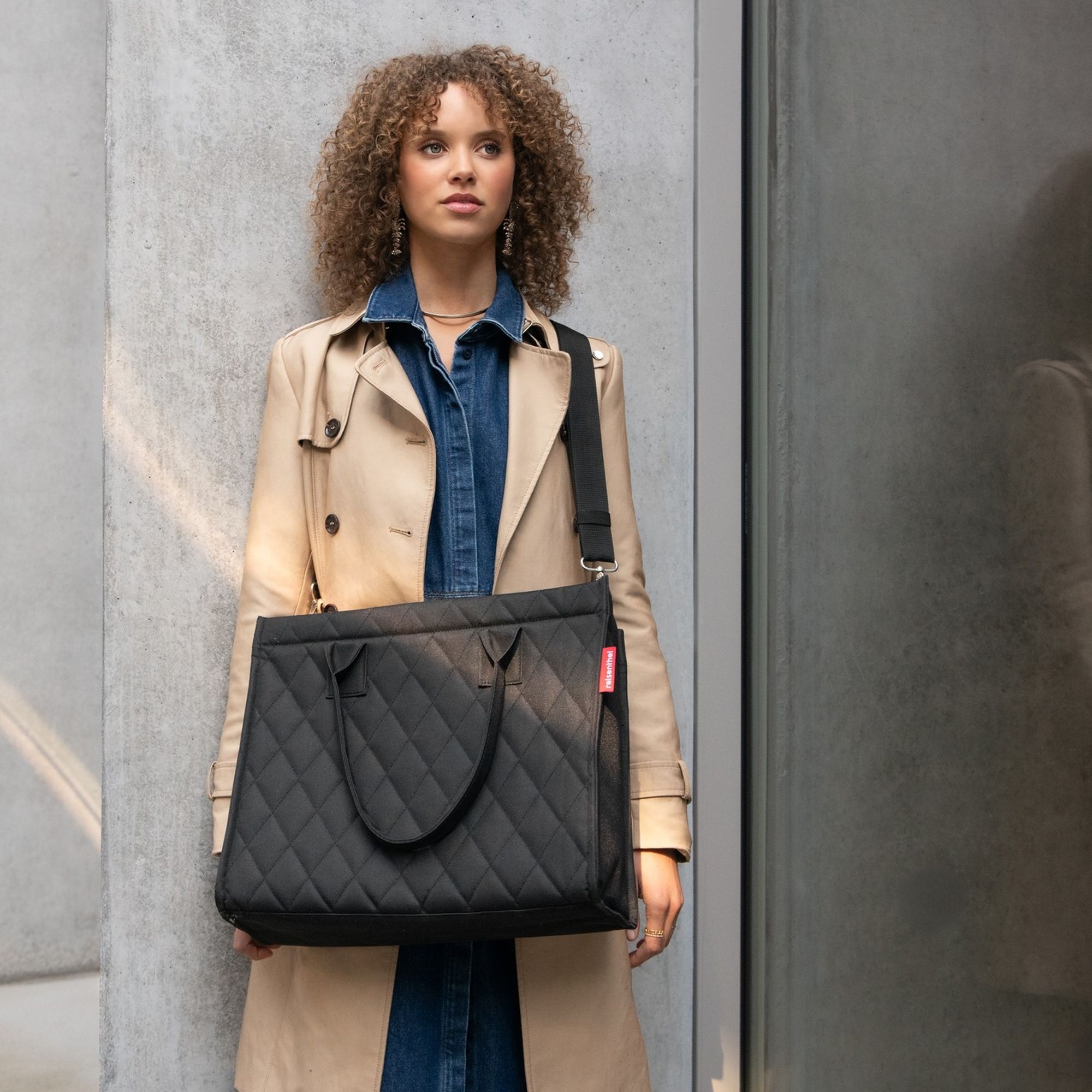 reisenthel - daily shopper business - rhombus black