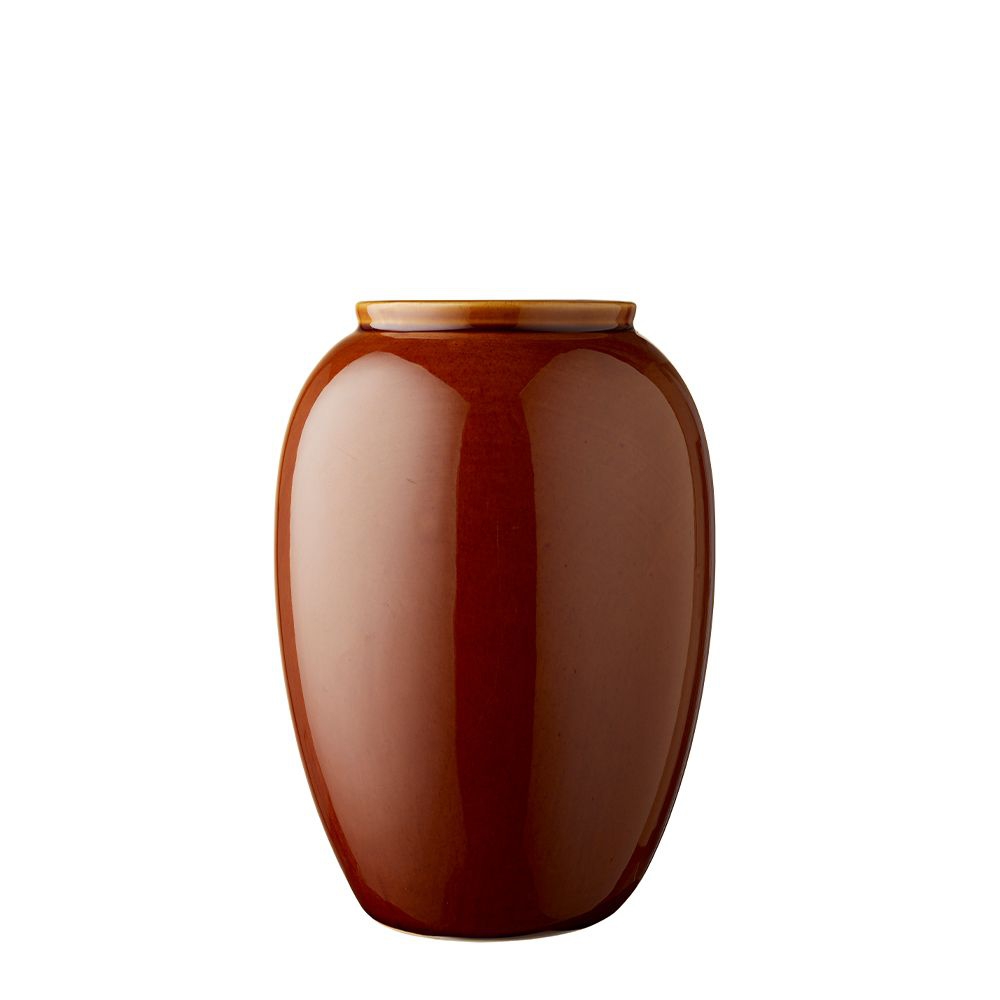 Bitz - Stoneware Vase - 25 cm - Amber