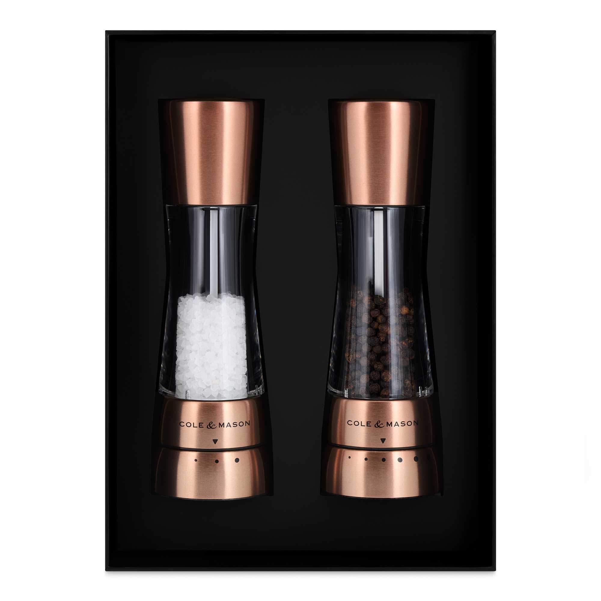 COLE & MASON - Derwent Pepper and Salt Mill Set | Copper