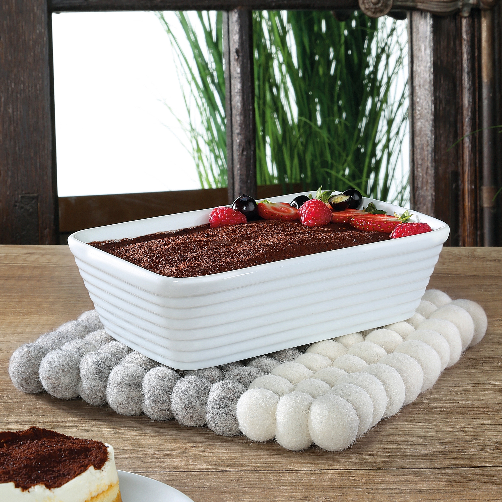 cilio - Untersetzer - LANA DUE - grau-weiß cilio - Untersetzer - LANA DUE - grau-weiß