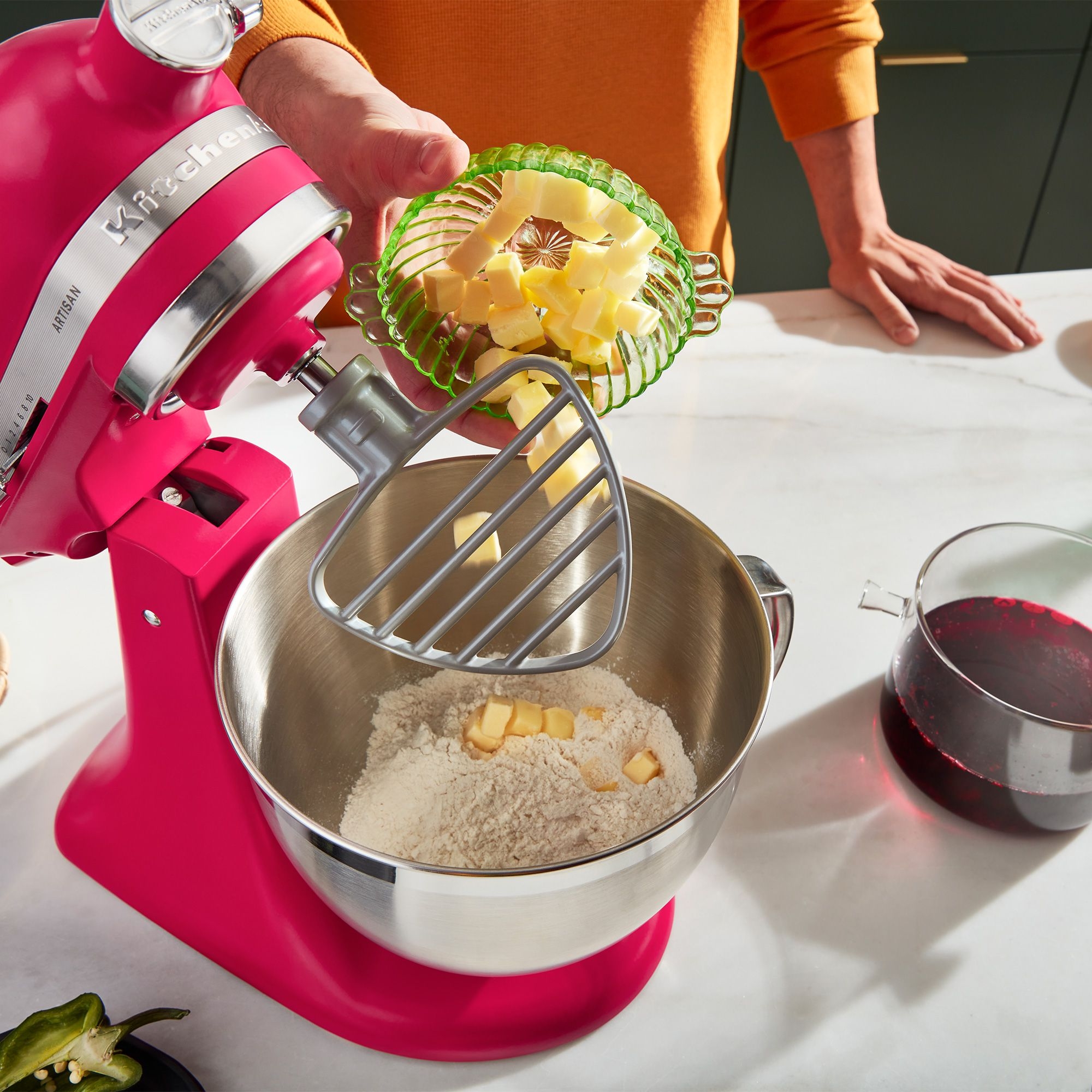 KitchenAid - Artisan Stand Mixer 5KSM195PS - Hibiskus KitchenAid - Artisan Stand Mixer 5KSM195PS - Hibiskus