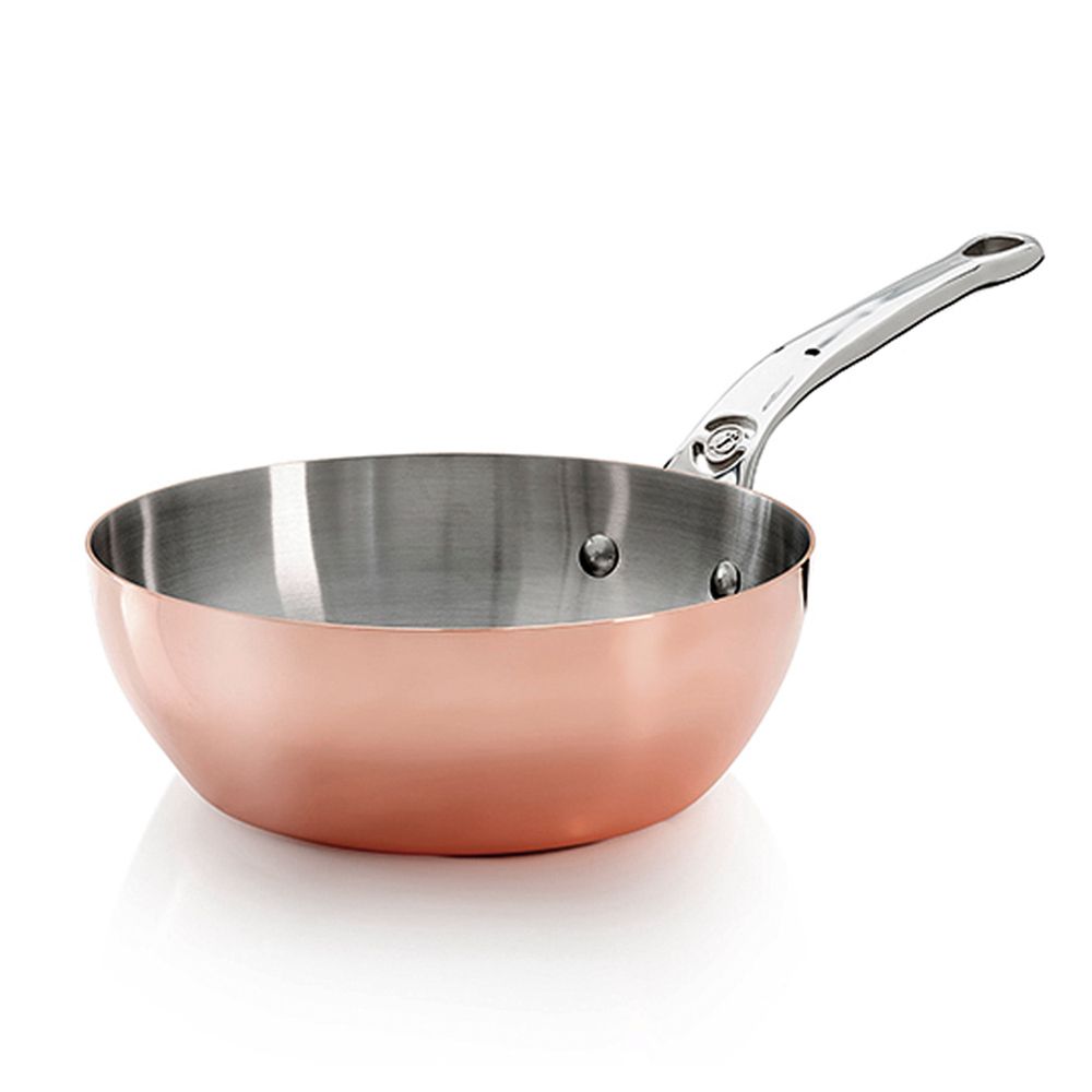 de Buyer - Copper Sauté Pan Conical - Inocuivre de Buyer - Copper Sauté Pan Conical - Inocuivre