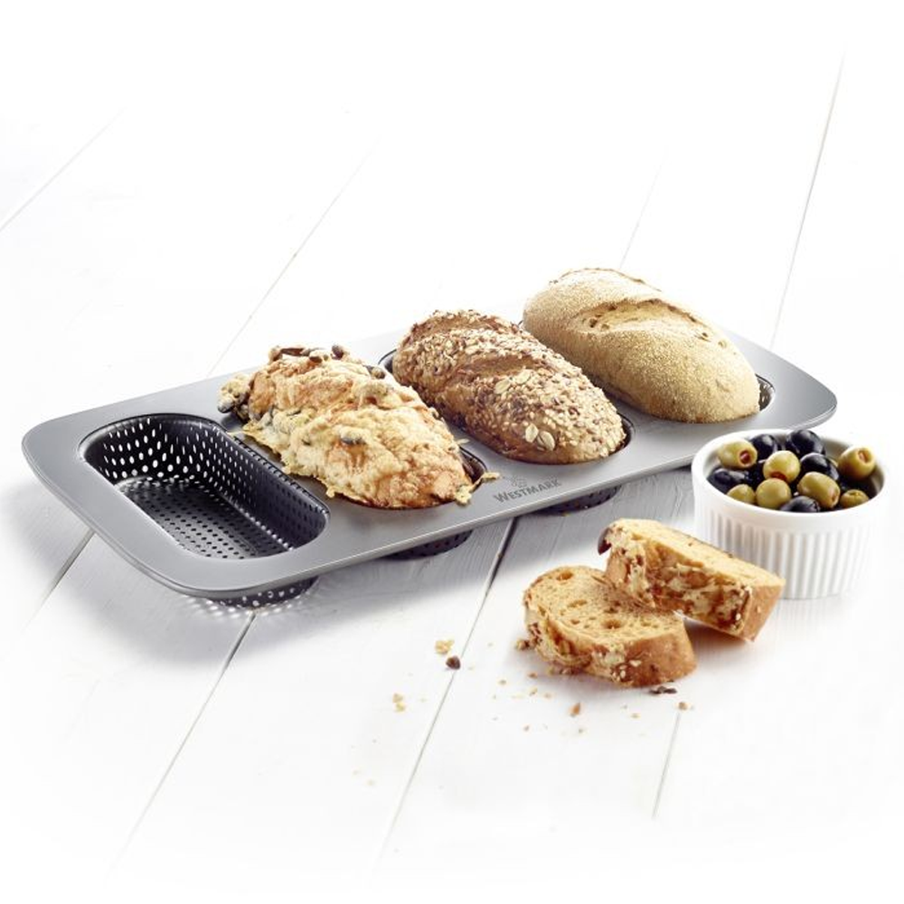 Westmark - 4 baguette baking pan MINI »Area of Ears« Westmark - 4 baguette baking pan MINI »Area of Ears«