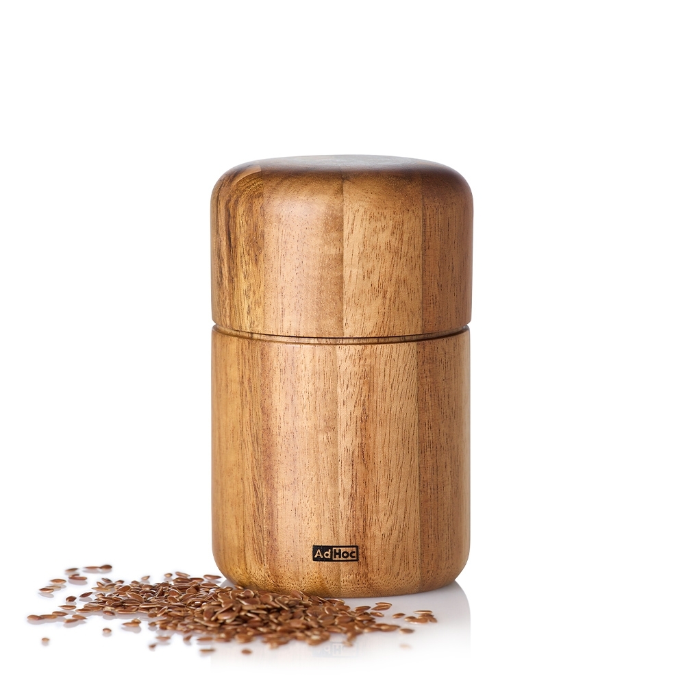 AdHoc Seedo flax and sesame seed mill acacia wood