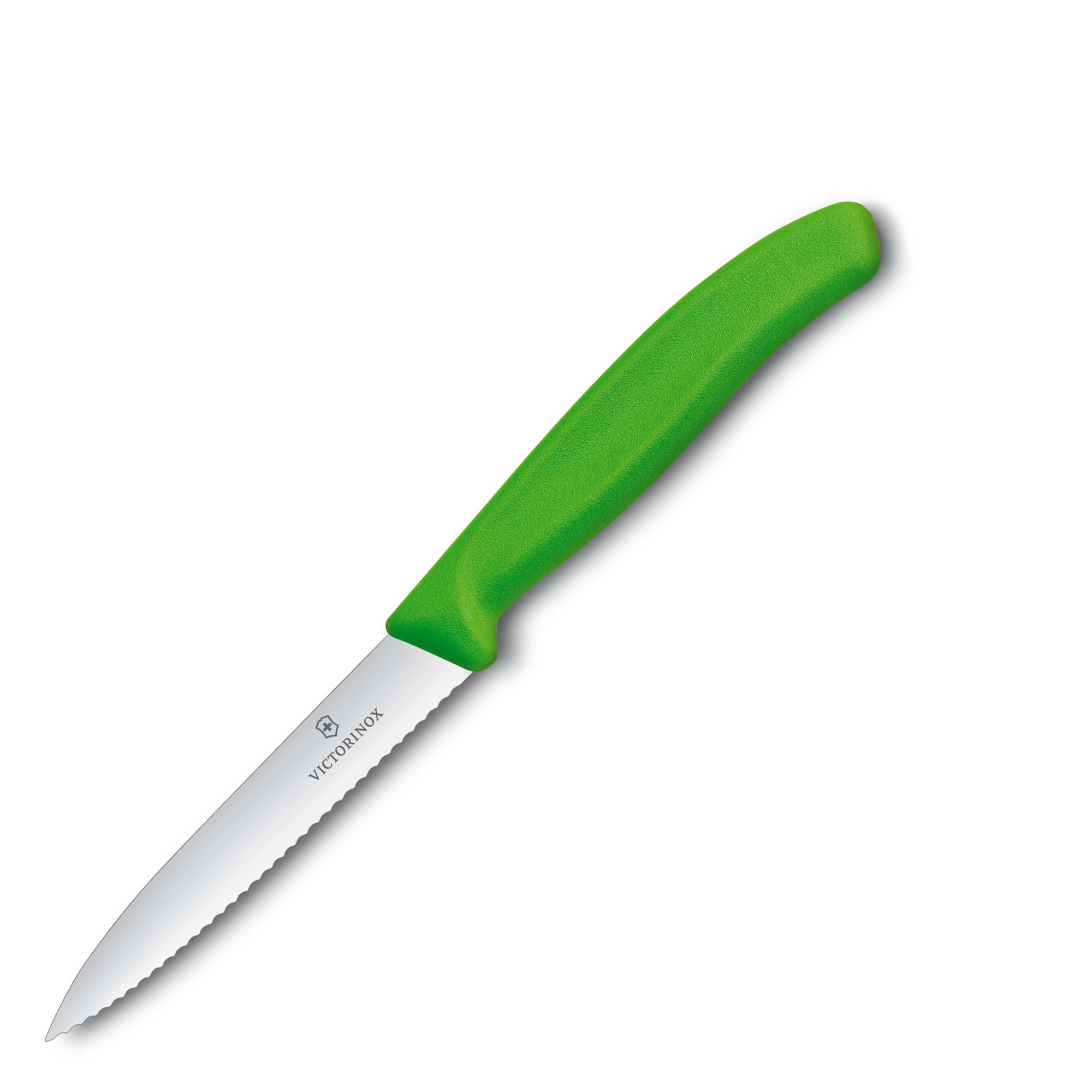 Victorinox - Swiss Classic vegetable knife serrated blade 10 cm green old Victorinox - Swiss Classic vegetable knife serrated blade 10 cm green old