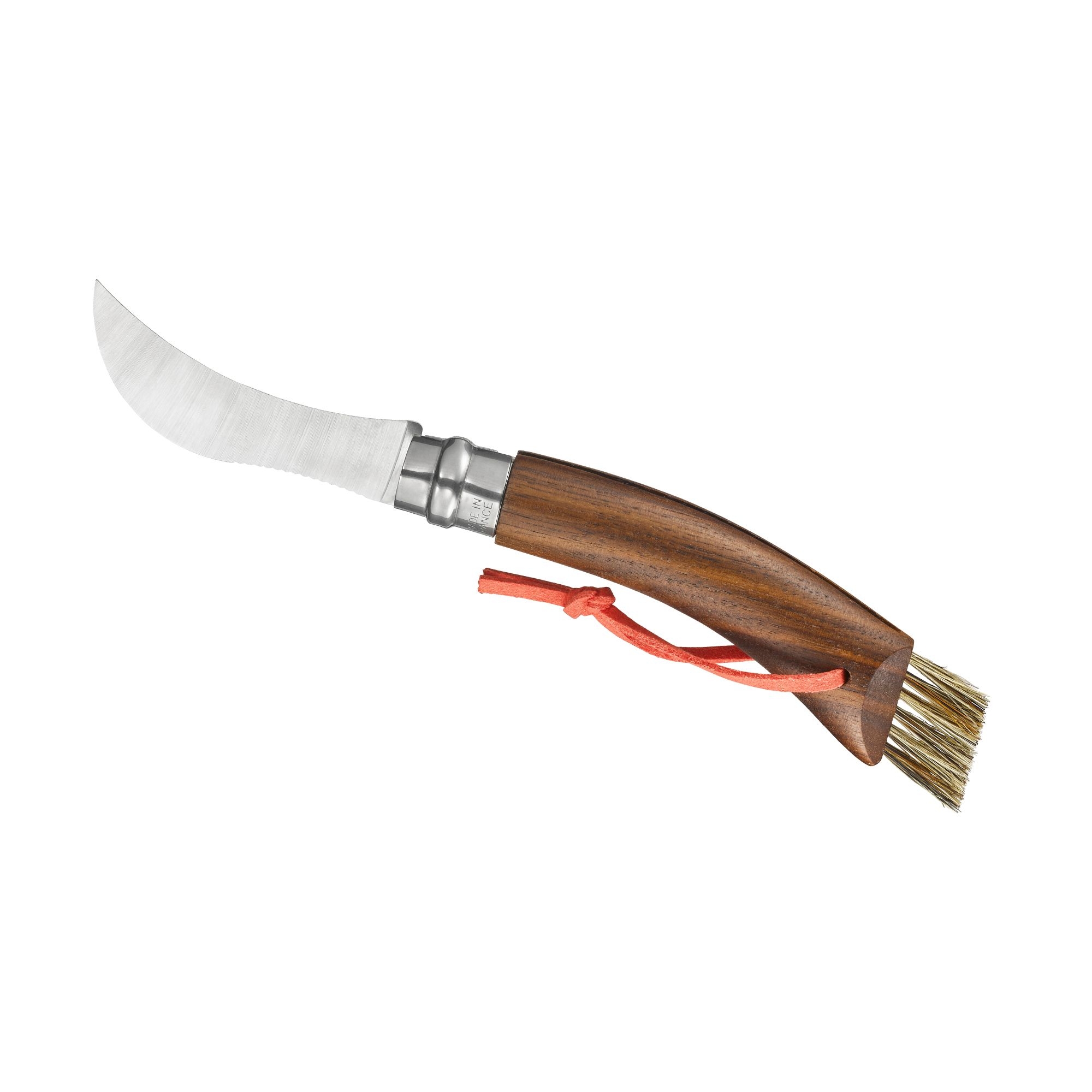 Opinel - Pilzmesser mit Bürste No 08 - 20 cm - Walnuss