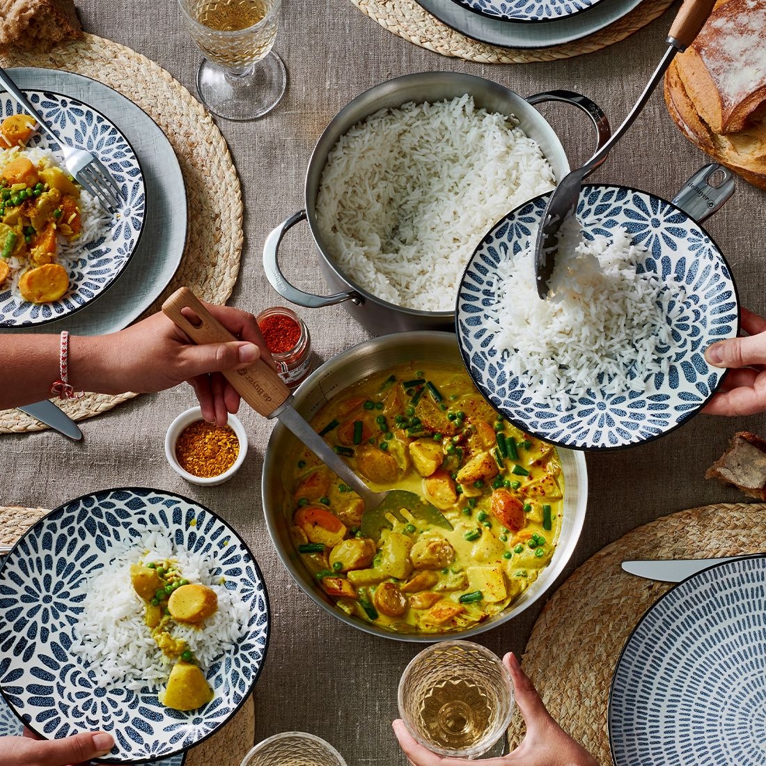 de Buyer - Set of 6 pieces Stainless steel stewpan - ALCHIMY de Buyer - Set of 6 pieces Stainless steel stewpan - ALCHIMY