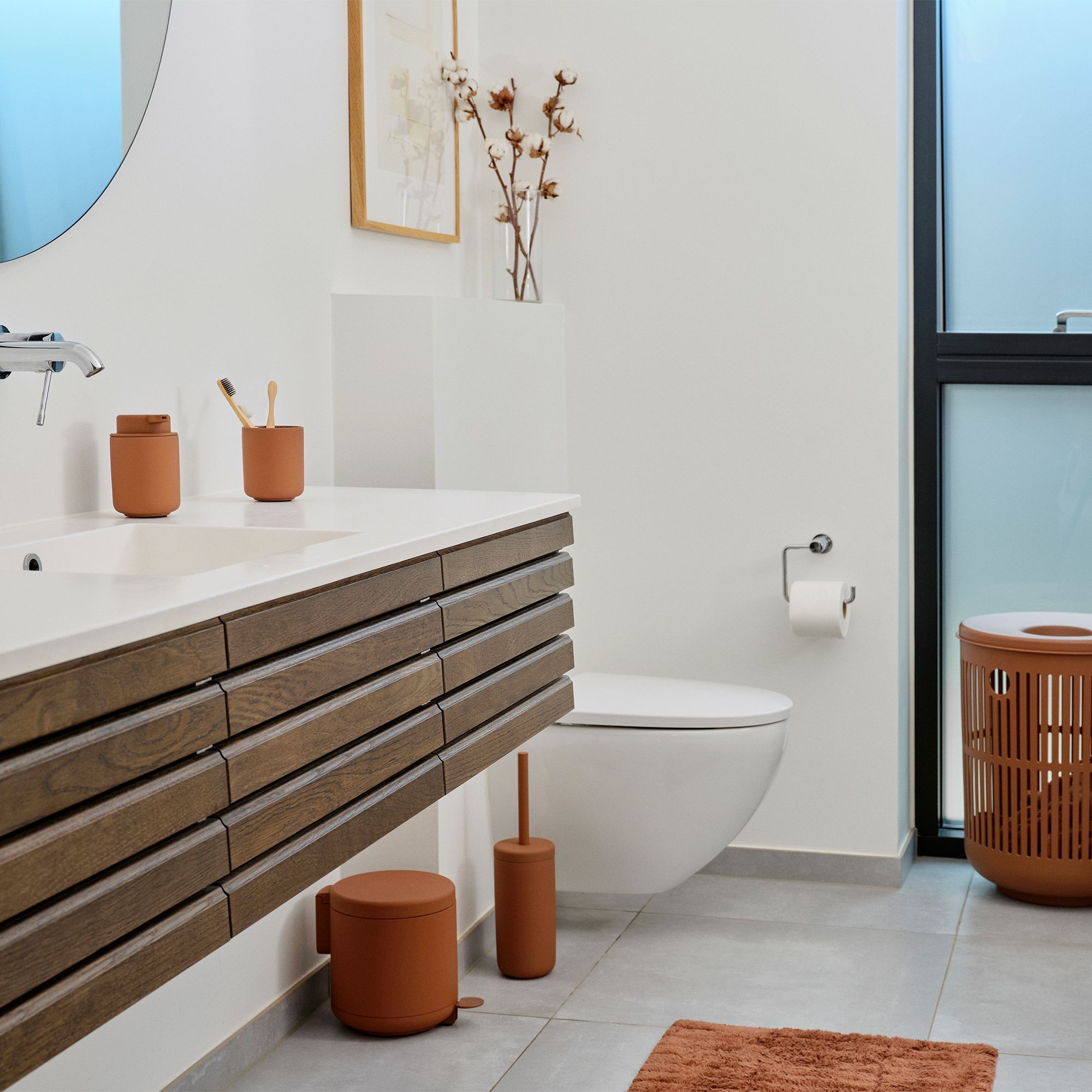 Zone - Ume Zahnbürstenbecher - Terracotta