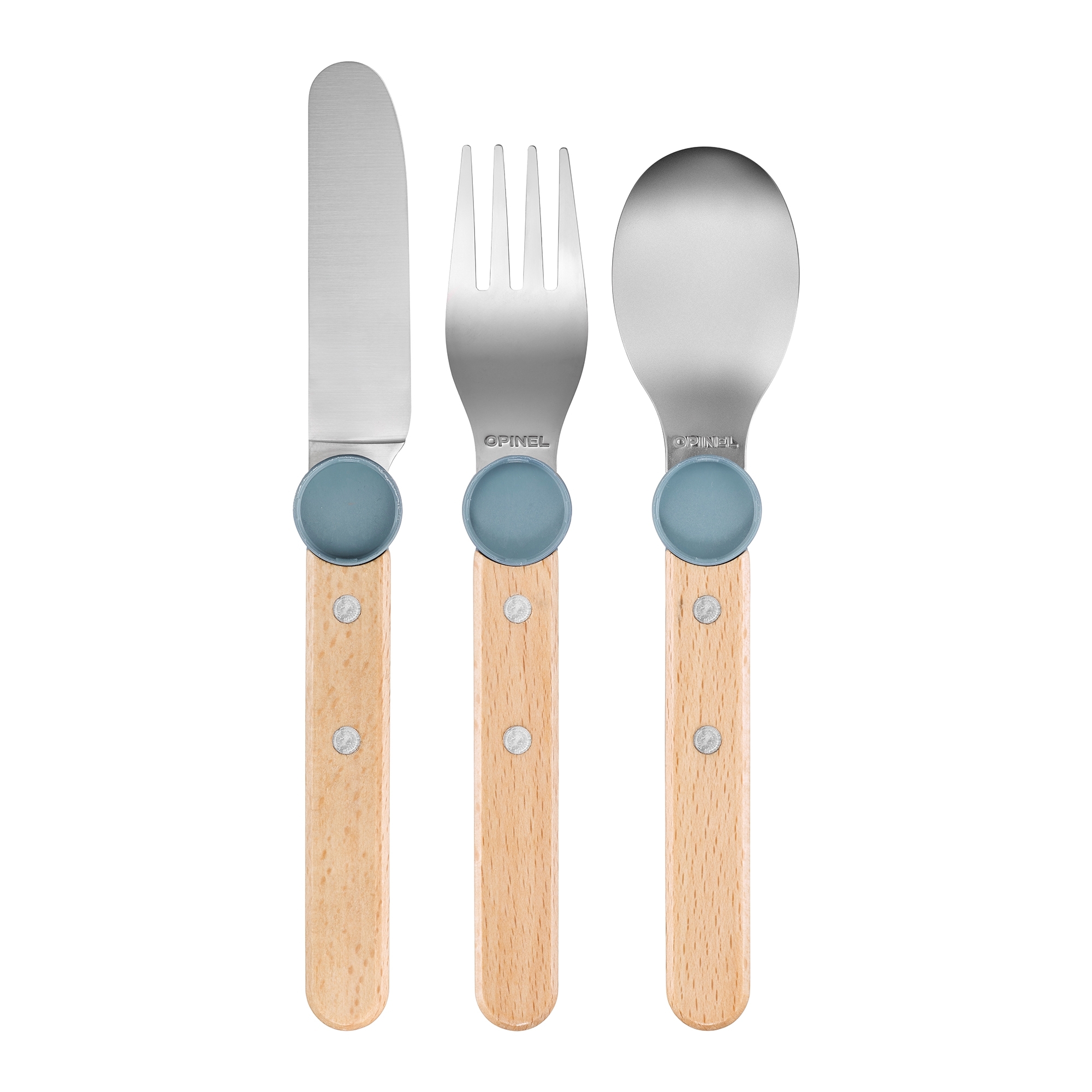 Opinel - Children’s Cutlery Set - LE PETIT GOURMET - rain blue