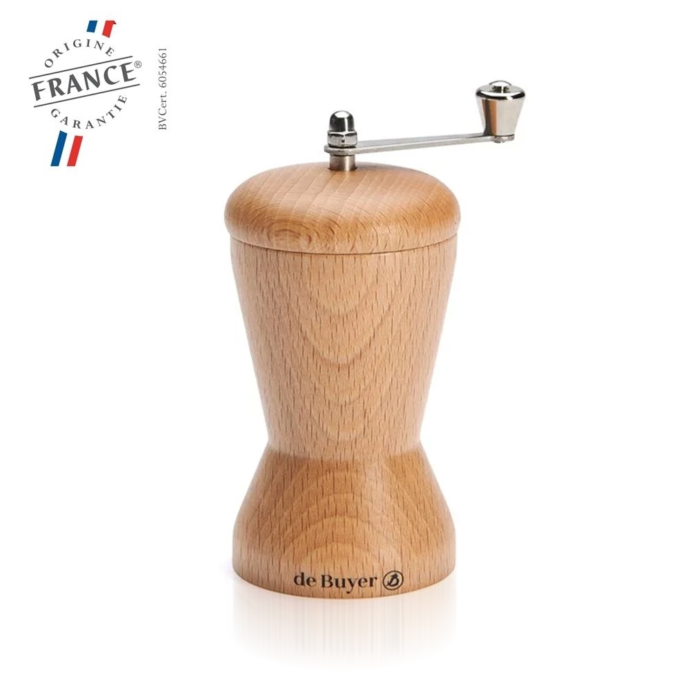 de Buyer Soko 10 cm beechwood nutmeg mill