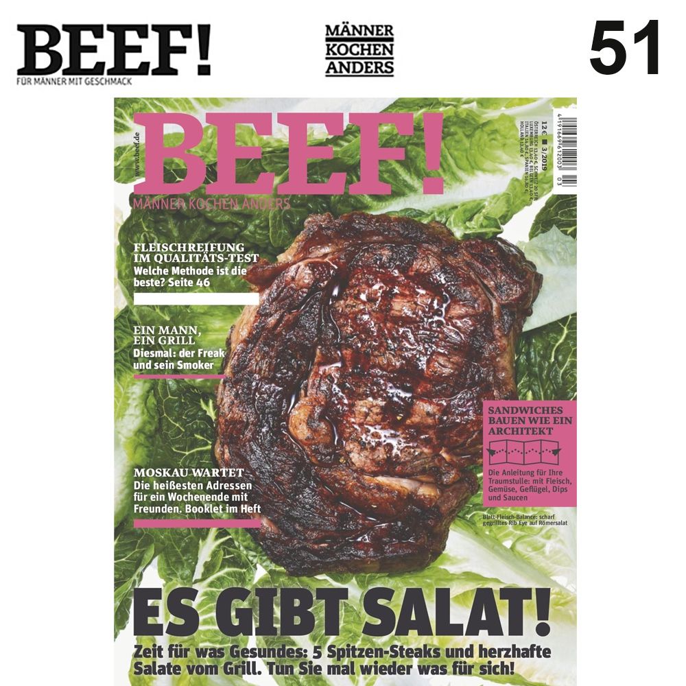 Nr. 51 BEEF! Für Männer mit Geschmack 3/2019 - Es gibt Salat