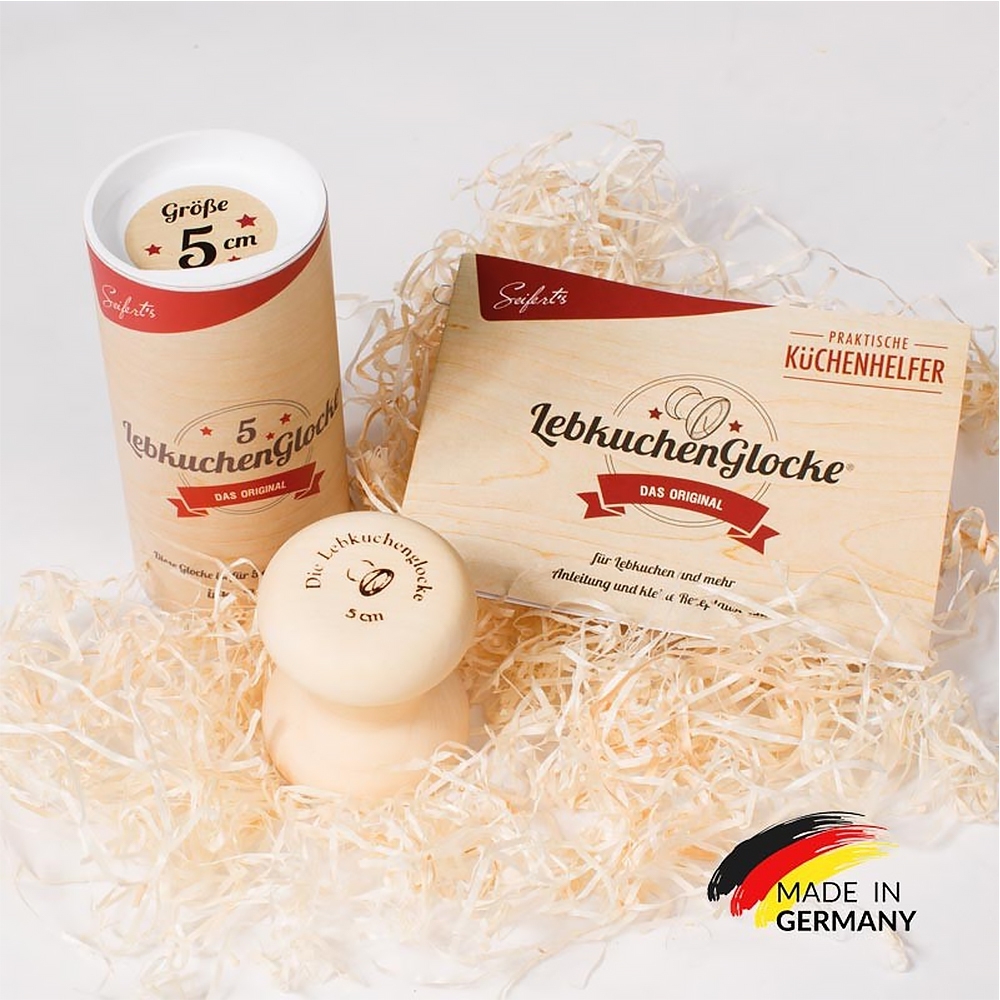 Seifert's kitchen helpers - gingerbread bell 5 cm Seifert's kitchen helpers - gingerbread bell 5 cm