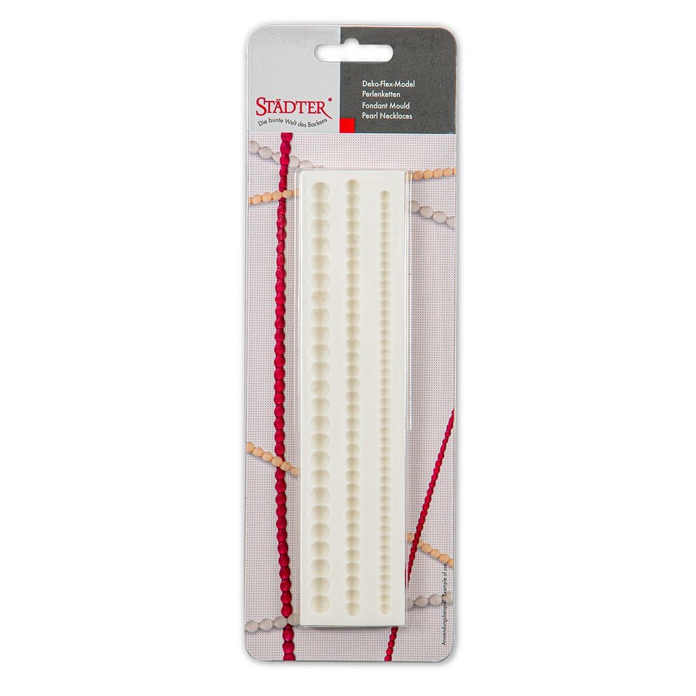 Städter - Fondant mould Pearl necklaces - 18 cm - 3-relief shape