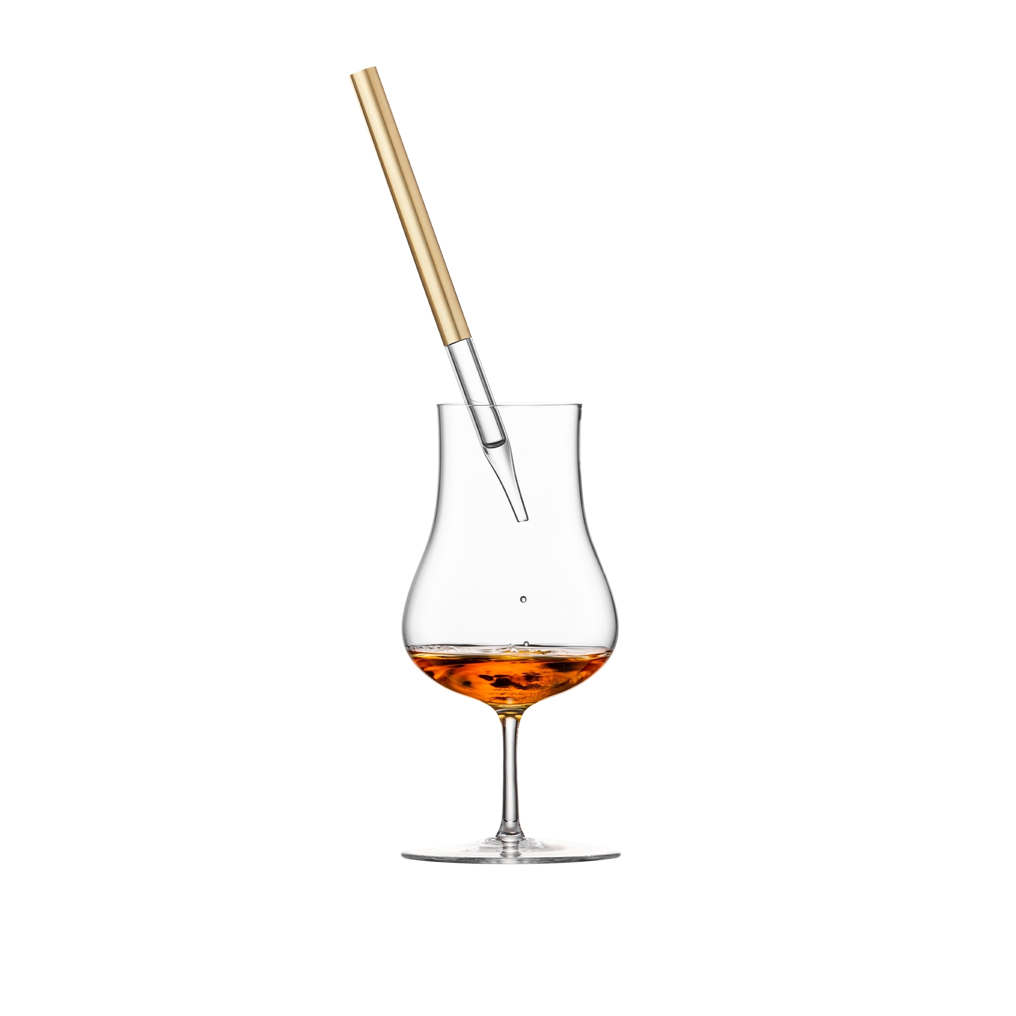Eisch – GENTLEMAN Whisky/Rum Pipette, gold