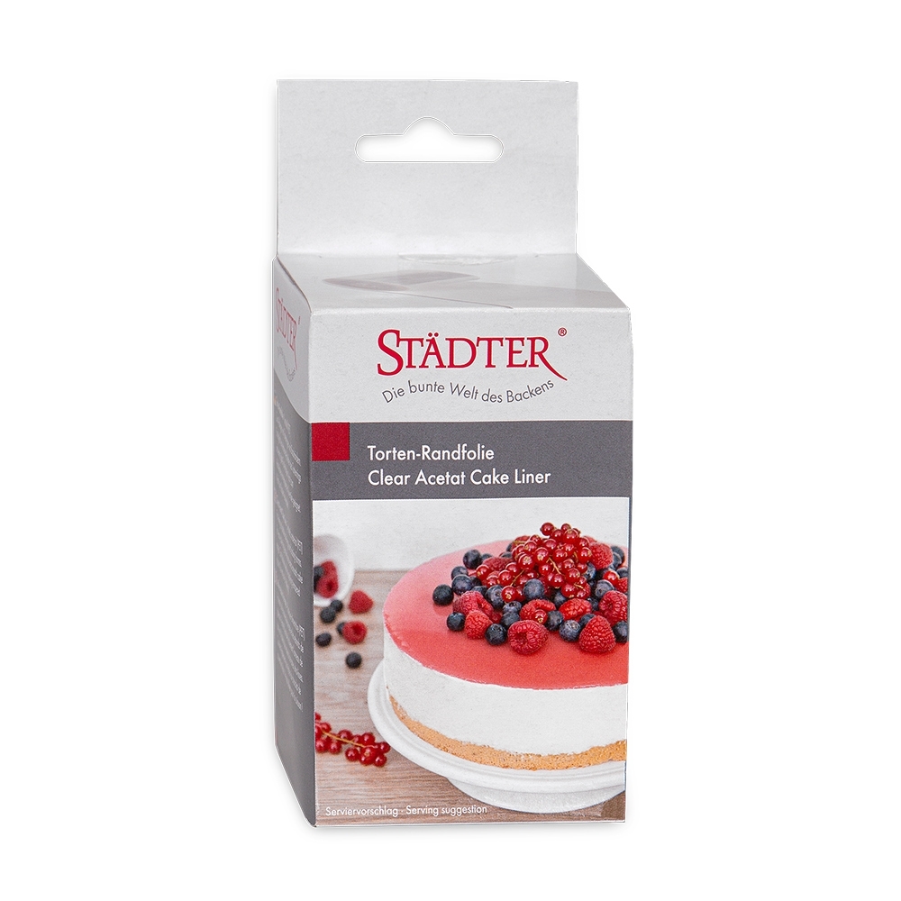Städter - Clear acetat cake liner ca. 10 cm x 20 m transpare