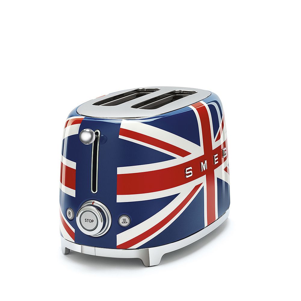 Smeg - 2-Scheiben Toaster Kompakt TSF01 - Designlinie Stil Der 50° Jahre - Union Jack