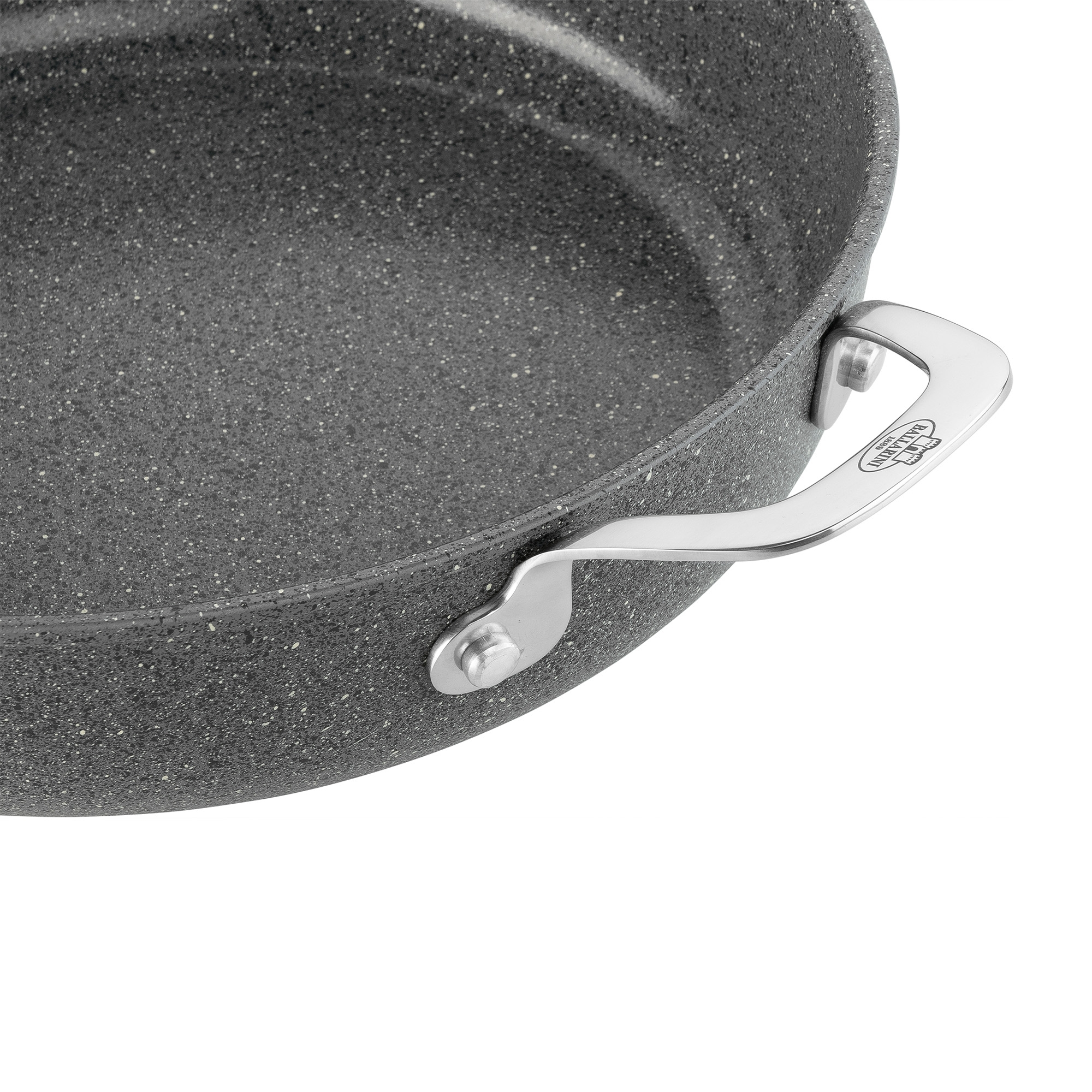 BALLARINI - Servierpfanne mit Deckel | Salina | 28 cm | titanverstärkte keramische Antihaftbeschichtung