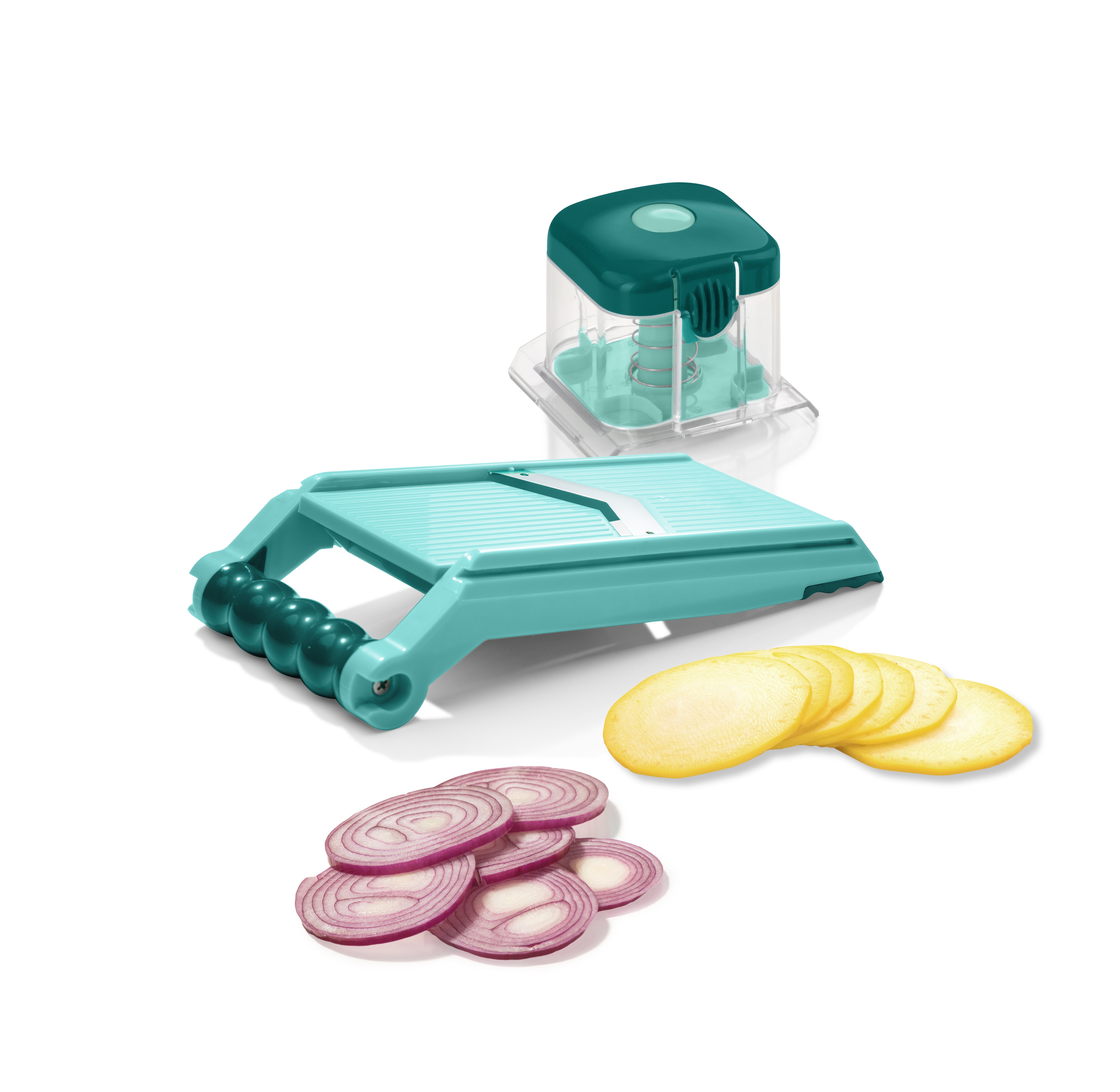 Genius - Nicer Dicer Chef Professional Adjustable slicer 2 pcs. Genius - Nicer Dicer Chef Professional Adjustable slicer 2 pcs.