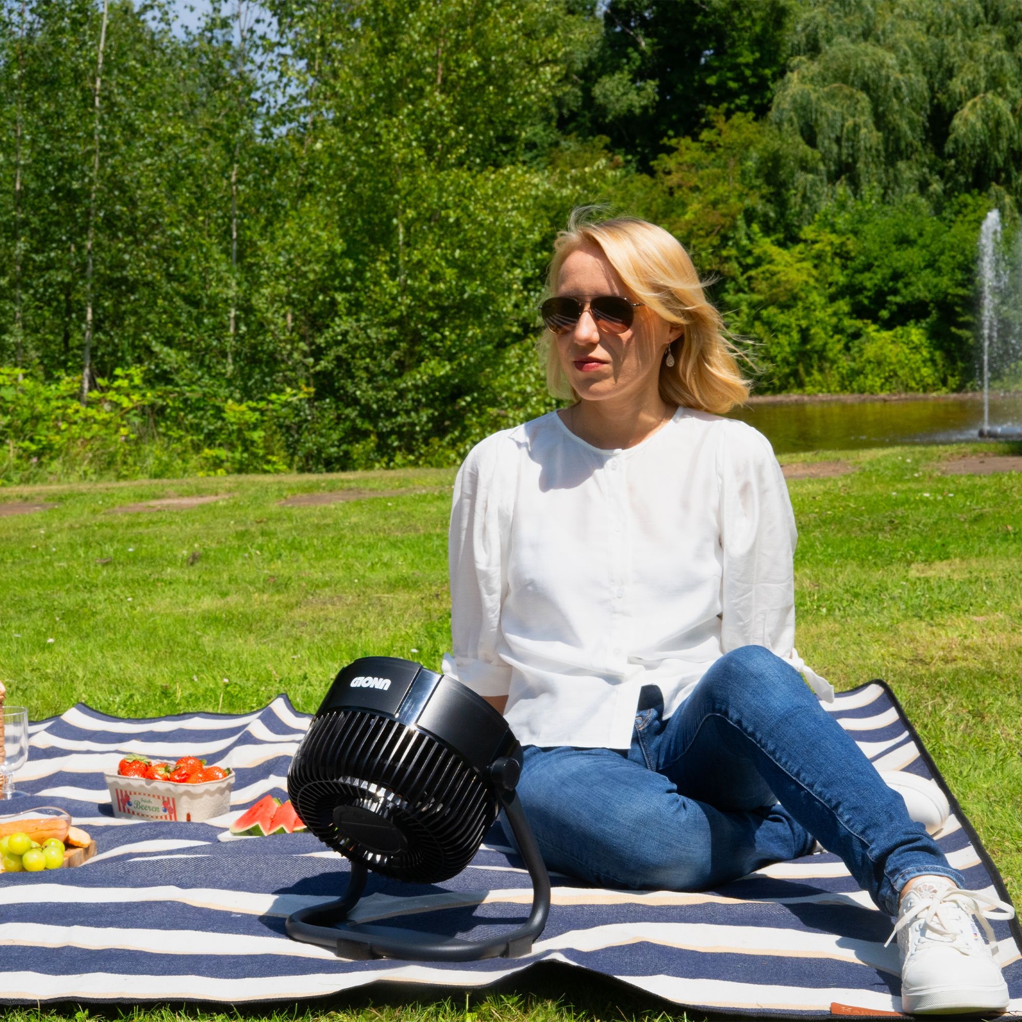 Unold - Outdoor cordless fan - Black Unold - Outdoor cordless fan - Black