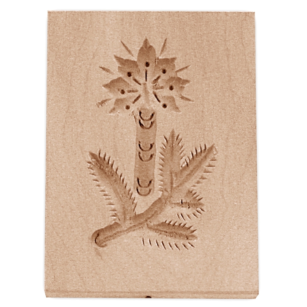 Städter - Wooden mould Branch with candle 5,5 x 8 cm