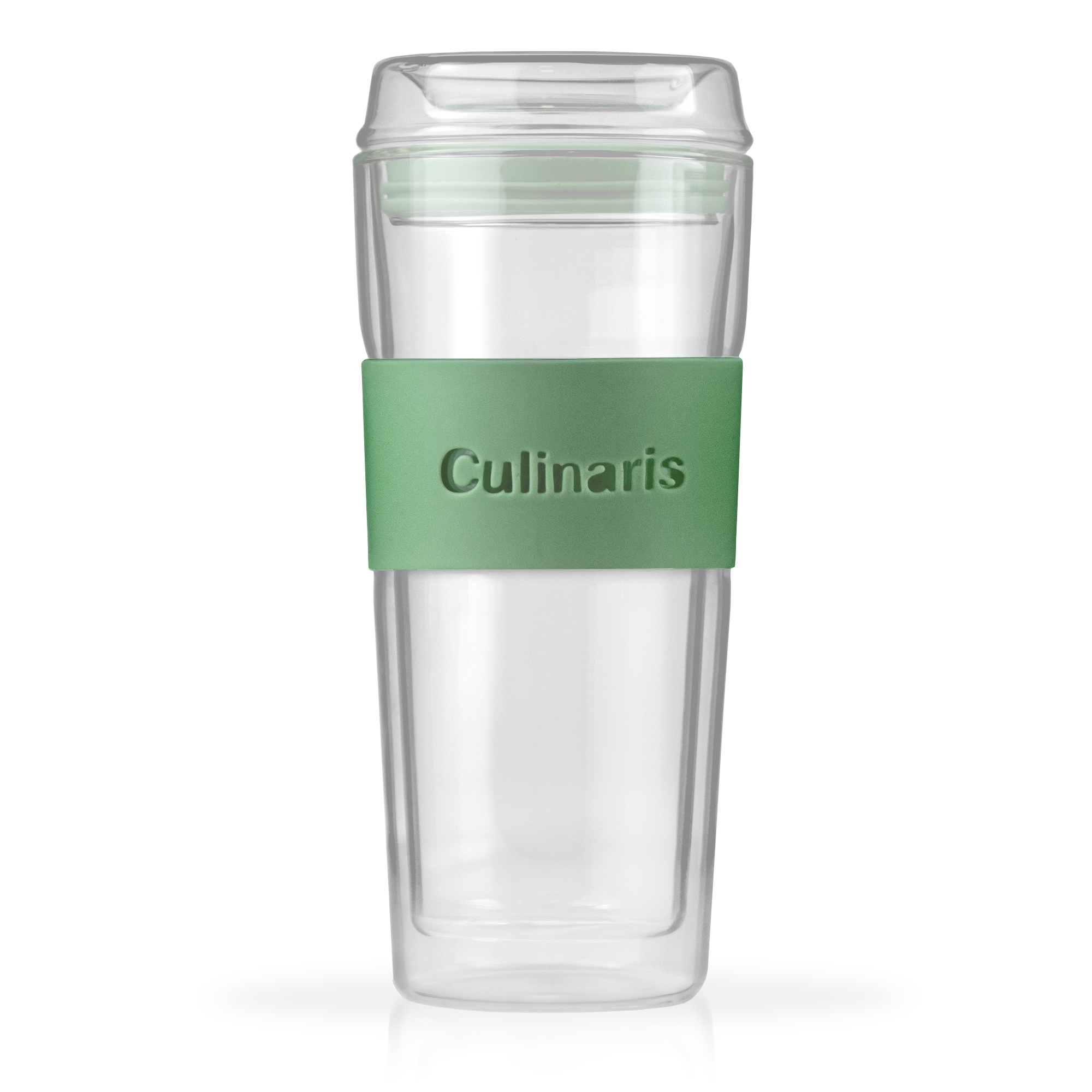 Silicone cover - glass mug Portare - mint | Culinaris Silicone cover - glass mug Portare - mint | Culinaris