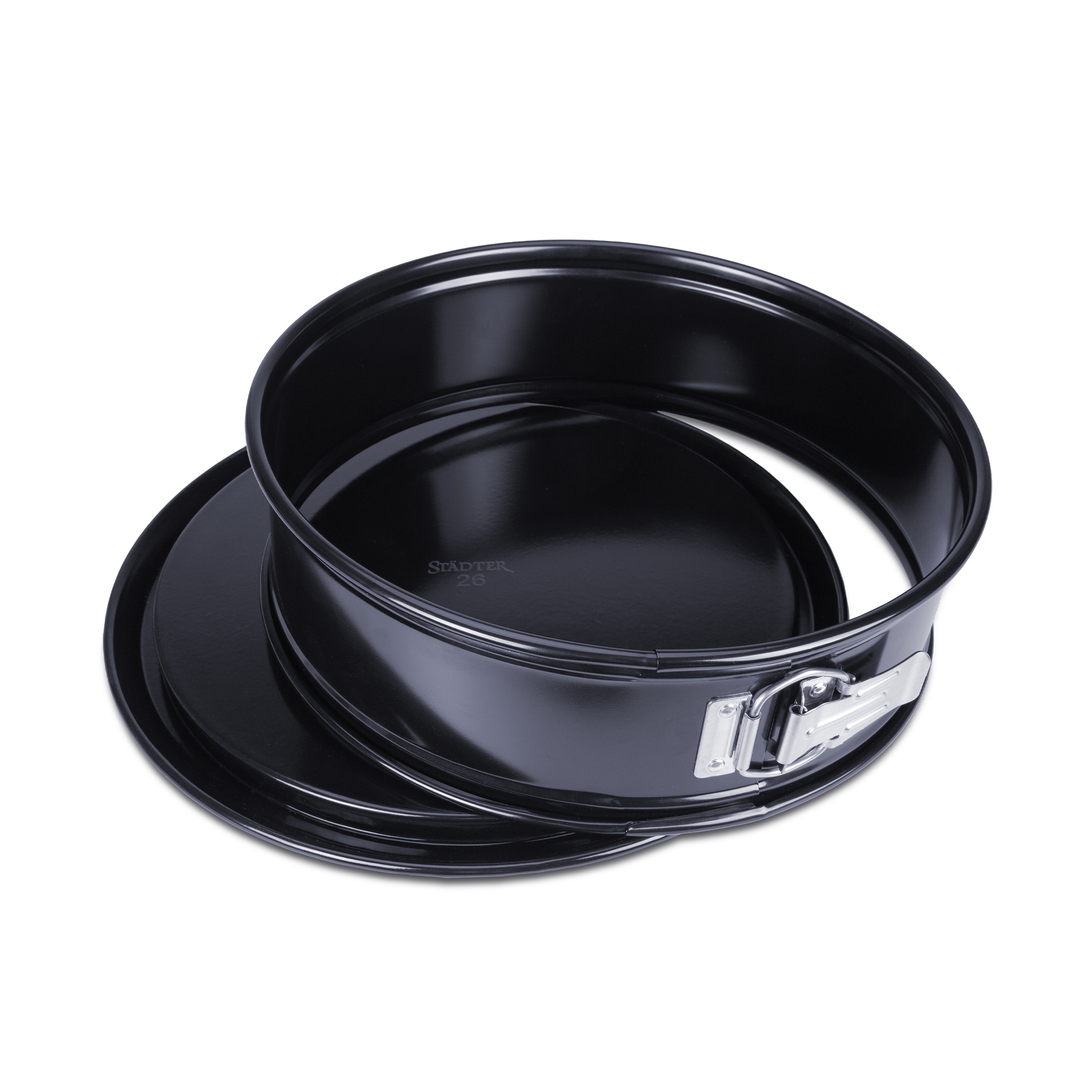 Städter - We-Love-Baking - Springform mit Flachboden - Black Edition - ø 26 cm / H 7 cm / 4.000 ml