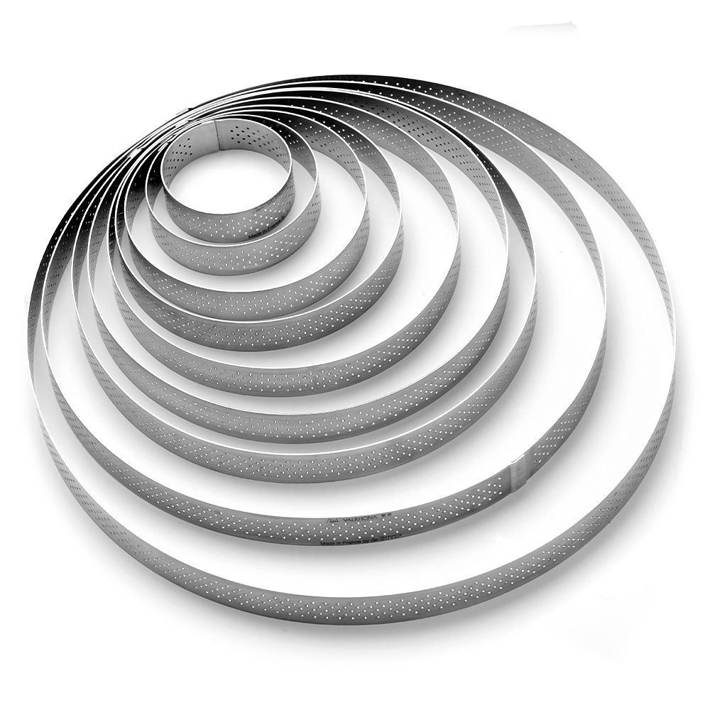 de Buyer - Tortenring gelocht - Höhe 2 cm - Edelstahl