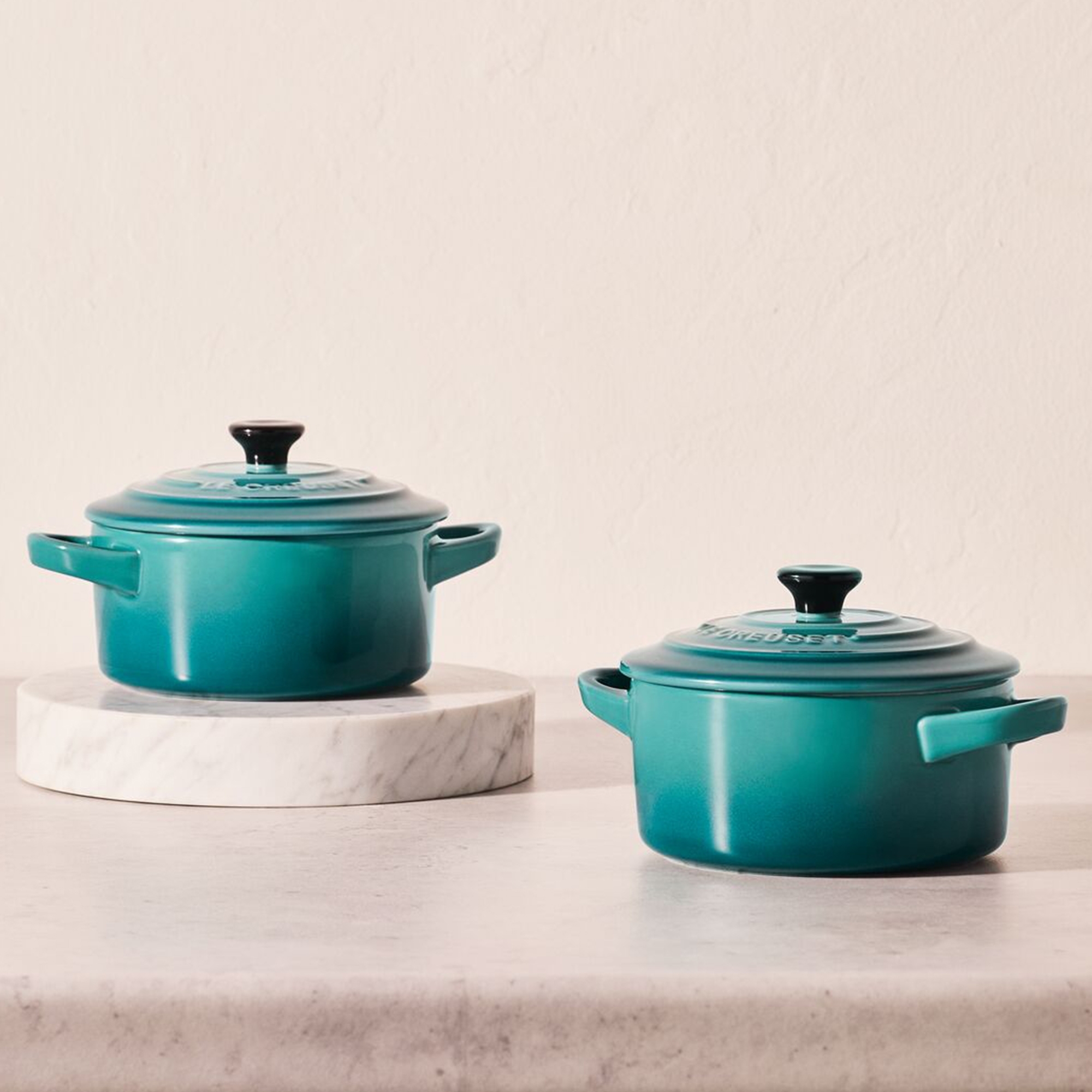 Le Creuset - Mini Cocotte - rund 250 ml - Bleu Riviera