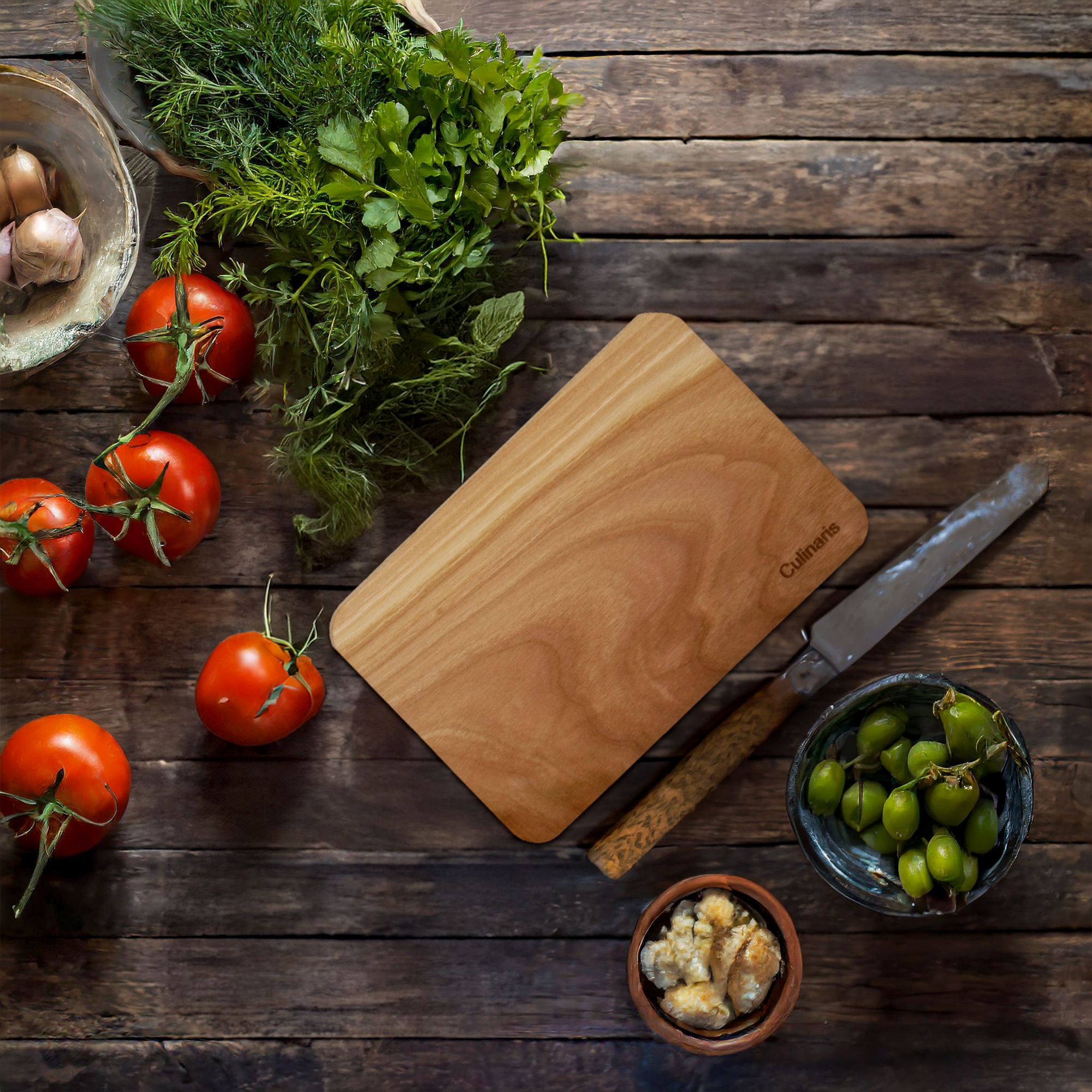 Culinaris - cutting board - cherry wood - 18 x 12 cm