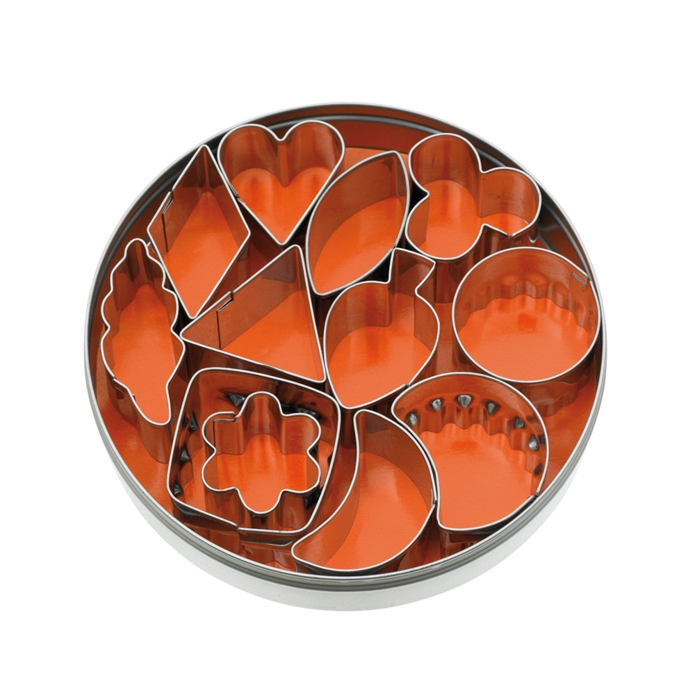 LAUTERJUNG decorating cutters in tins, 12-pc.