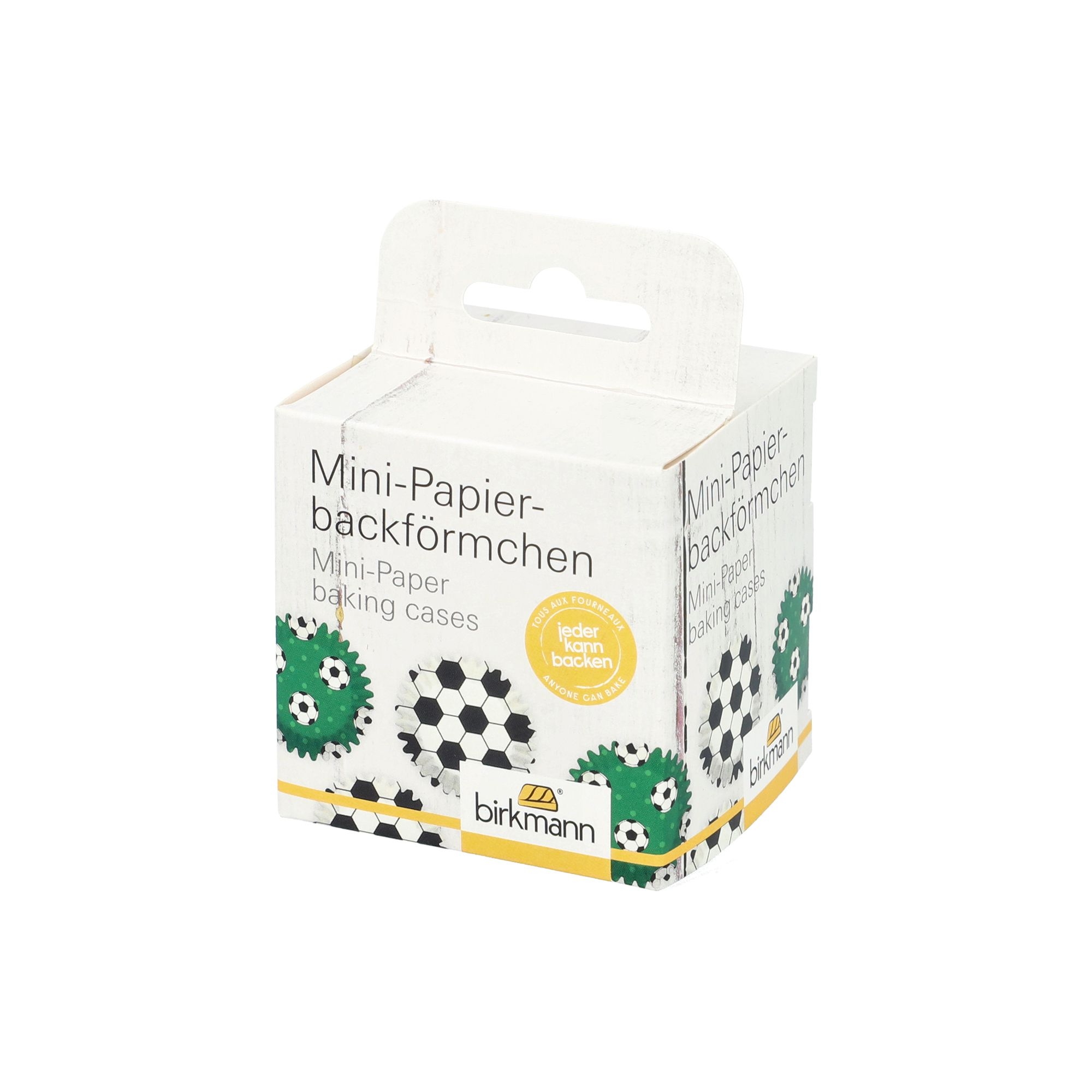 Birkmann - Mini Papierbackförmchen Fußball - Ø 4,5 cm - 100 Stück