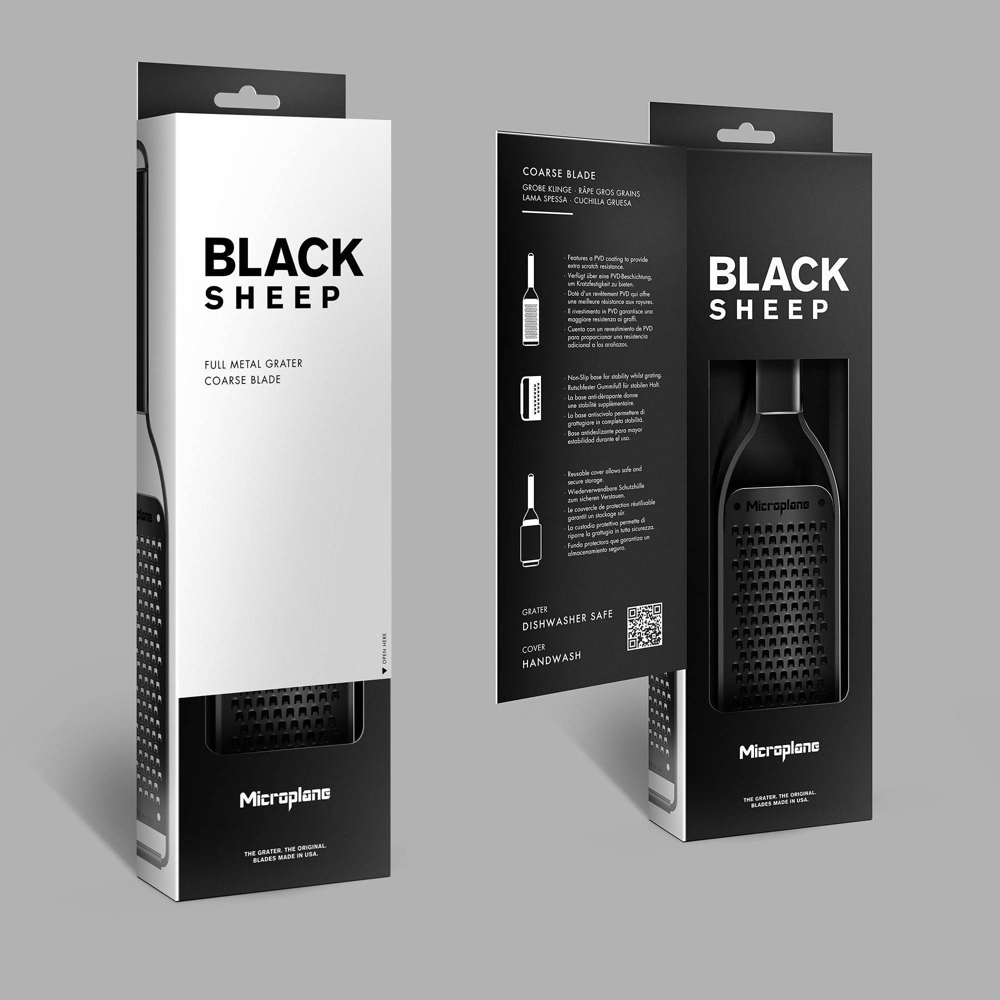 Microplane - 2-Wege Schneide - Black Sheep Serie