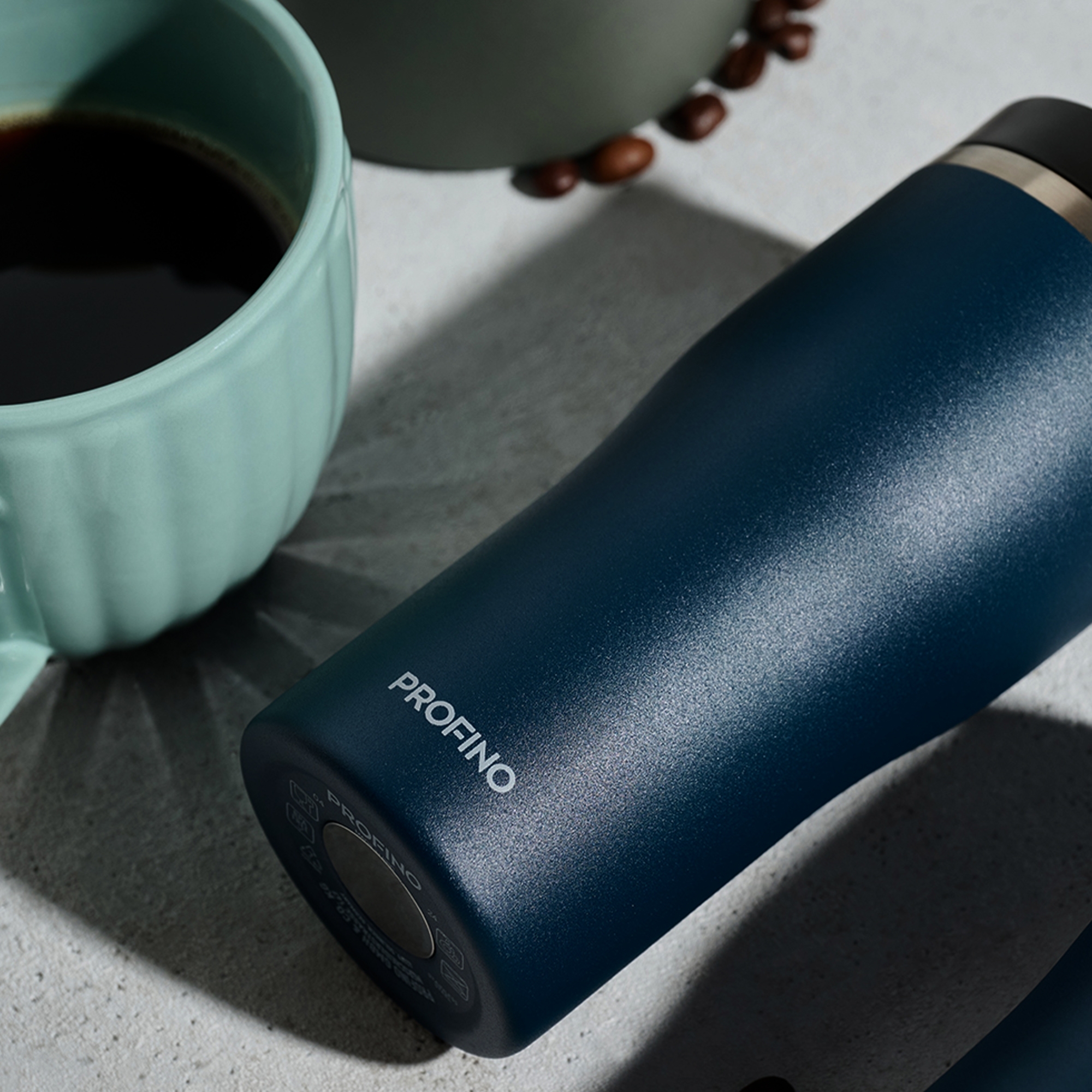 Profino - Barista coffee mug - 250 ml - Blue