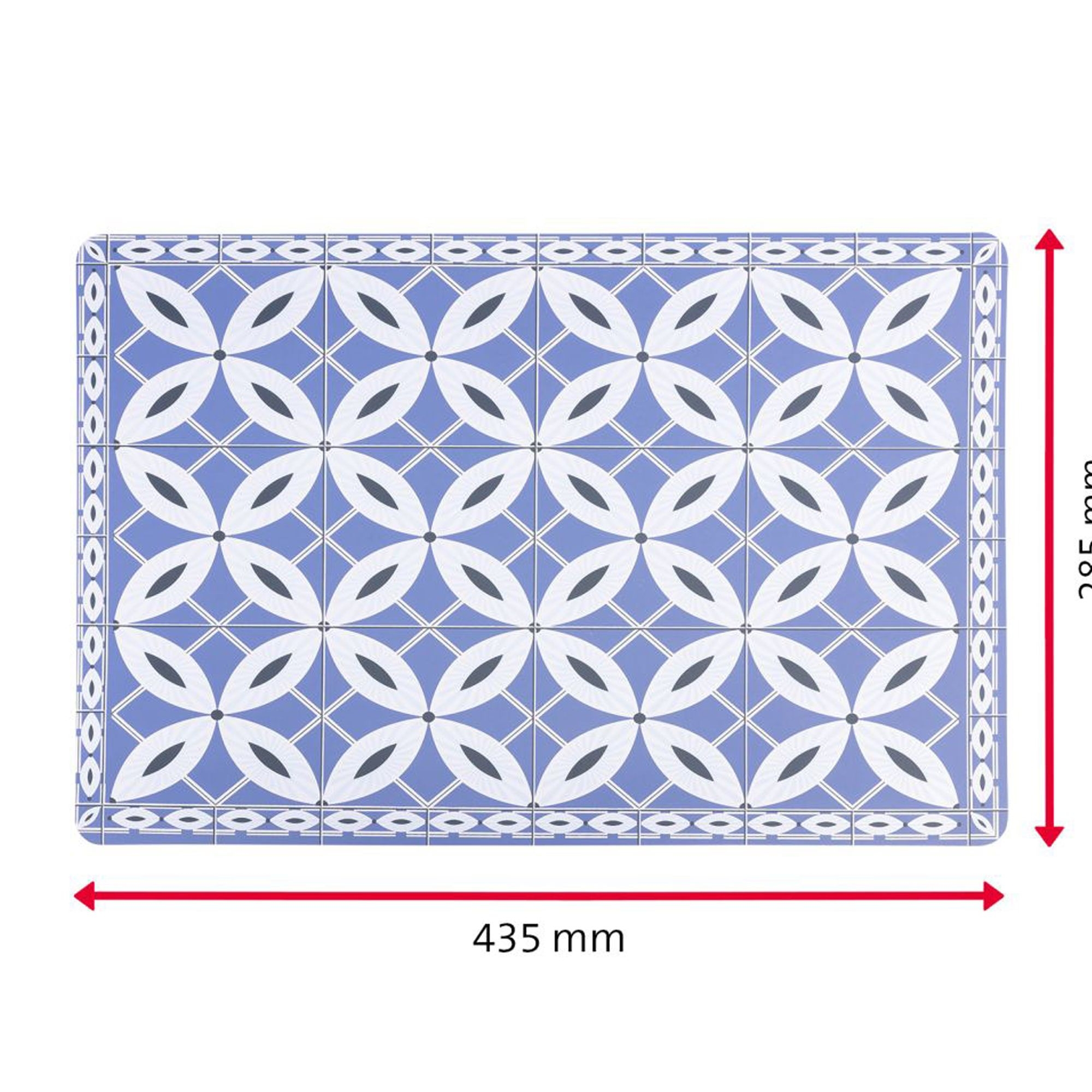 Westmark - "Arabesque" table set, 43.5 x 28.5 cm, blue
