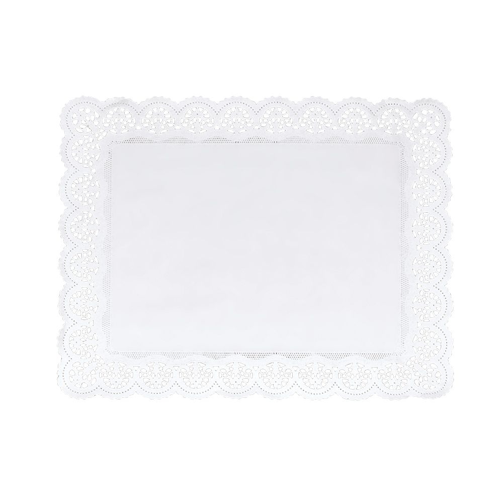 Städter - Cake doily - 46 x 36 cm - white for book cake -  Set of 4